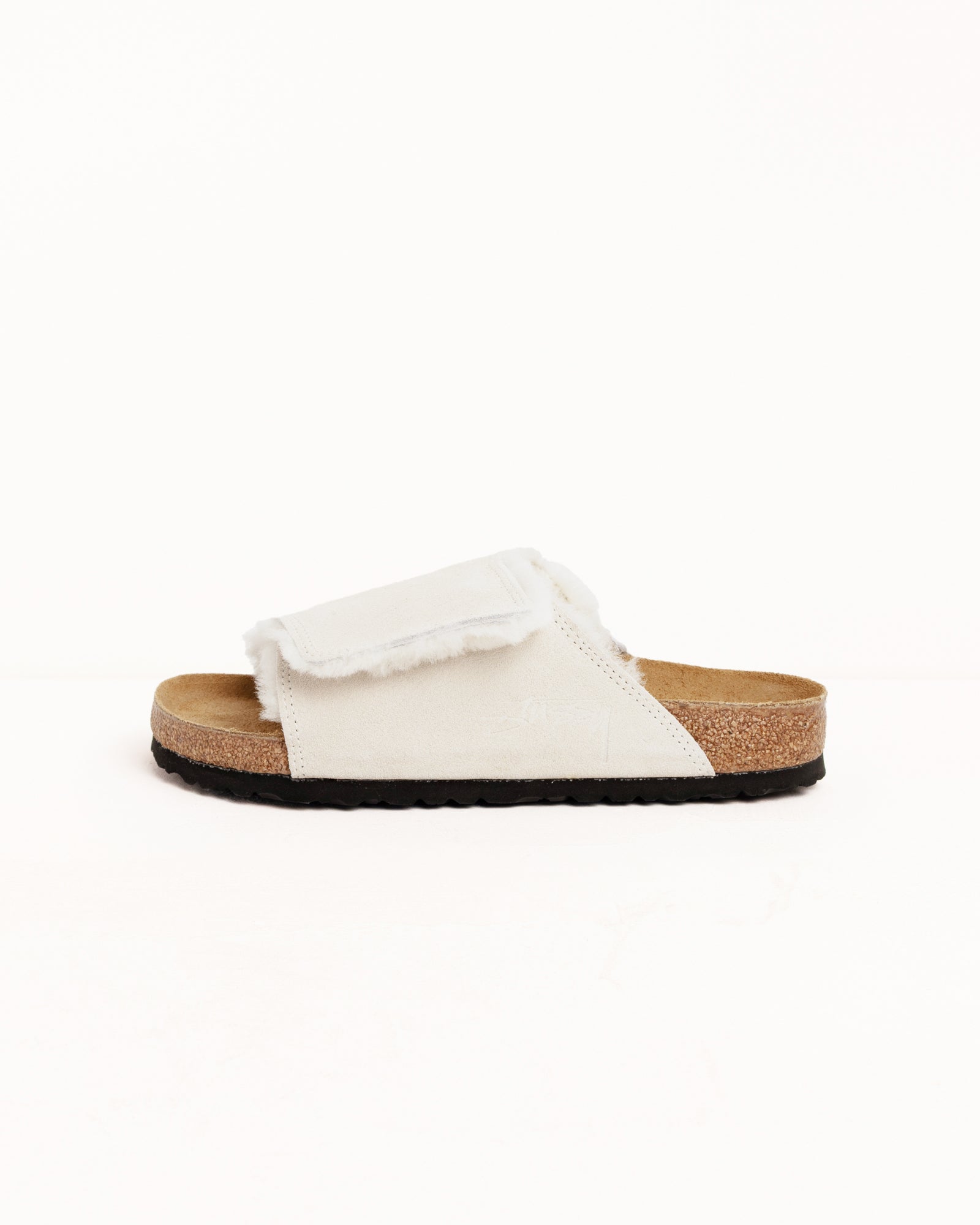 Stüssy Birkenstock Solana Shearling Slide – Bone Accessories