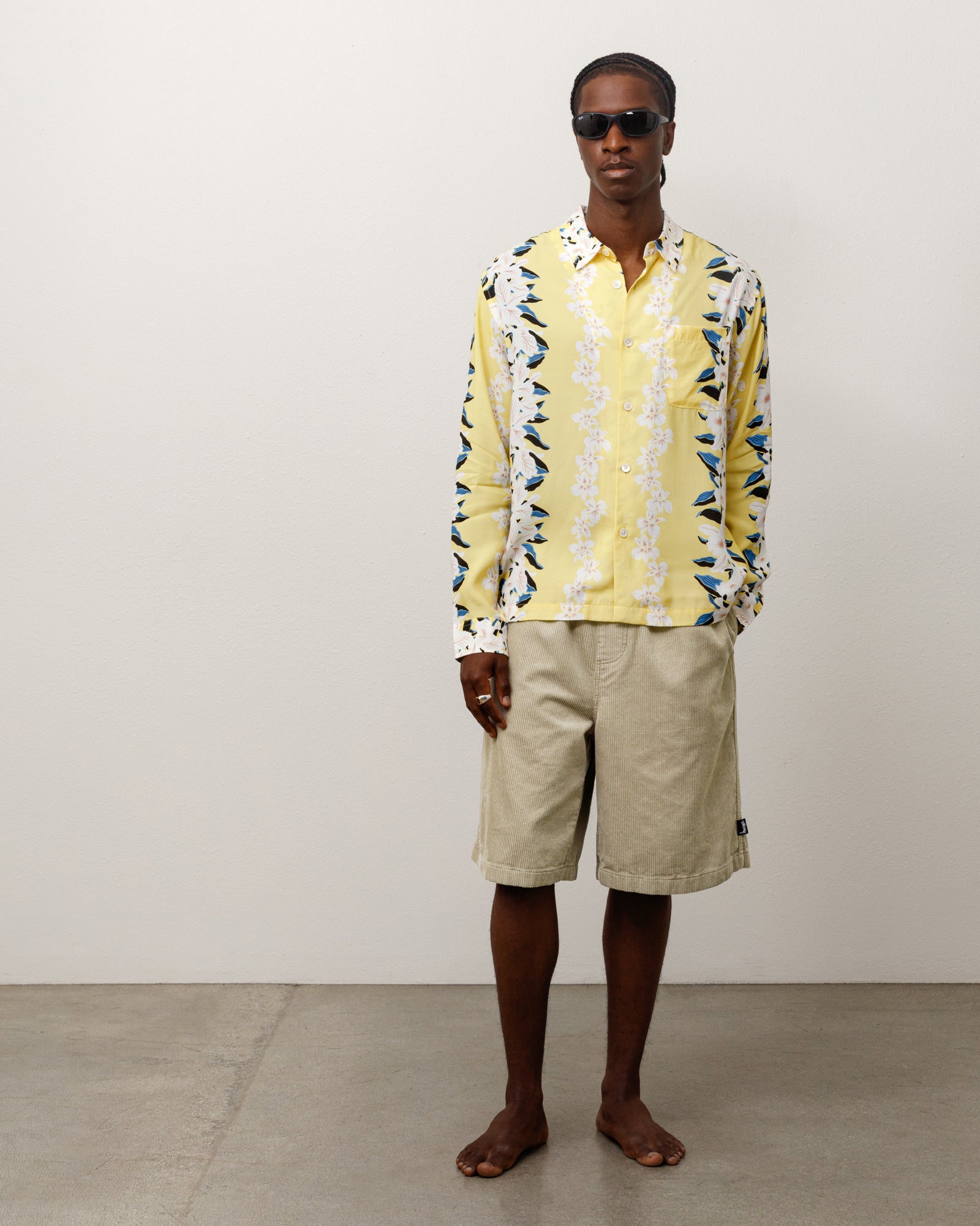 Baggy Twill Cord Beach Short - Khaki | Shorts & Trunks