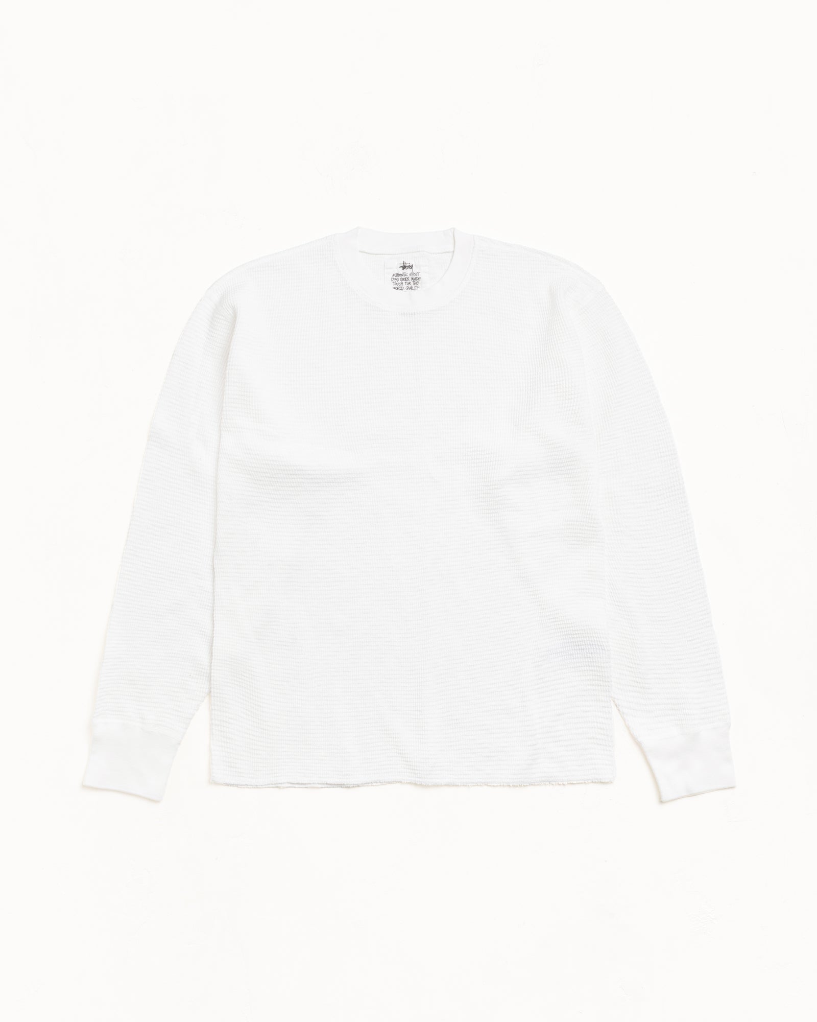 トップス stussy pigment dyed l/s thermal bones Pigment Dyed LS Thermal – White | Tops & Knits | Stüssy