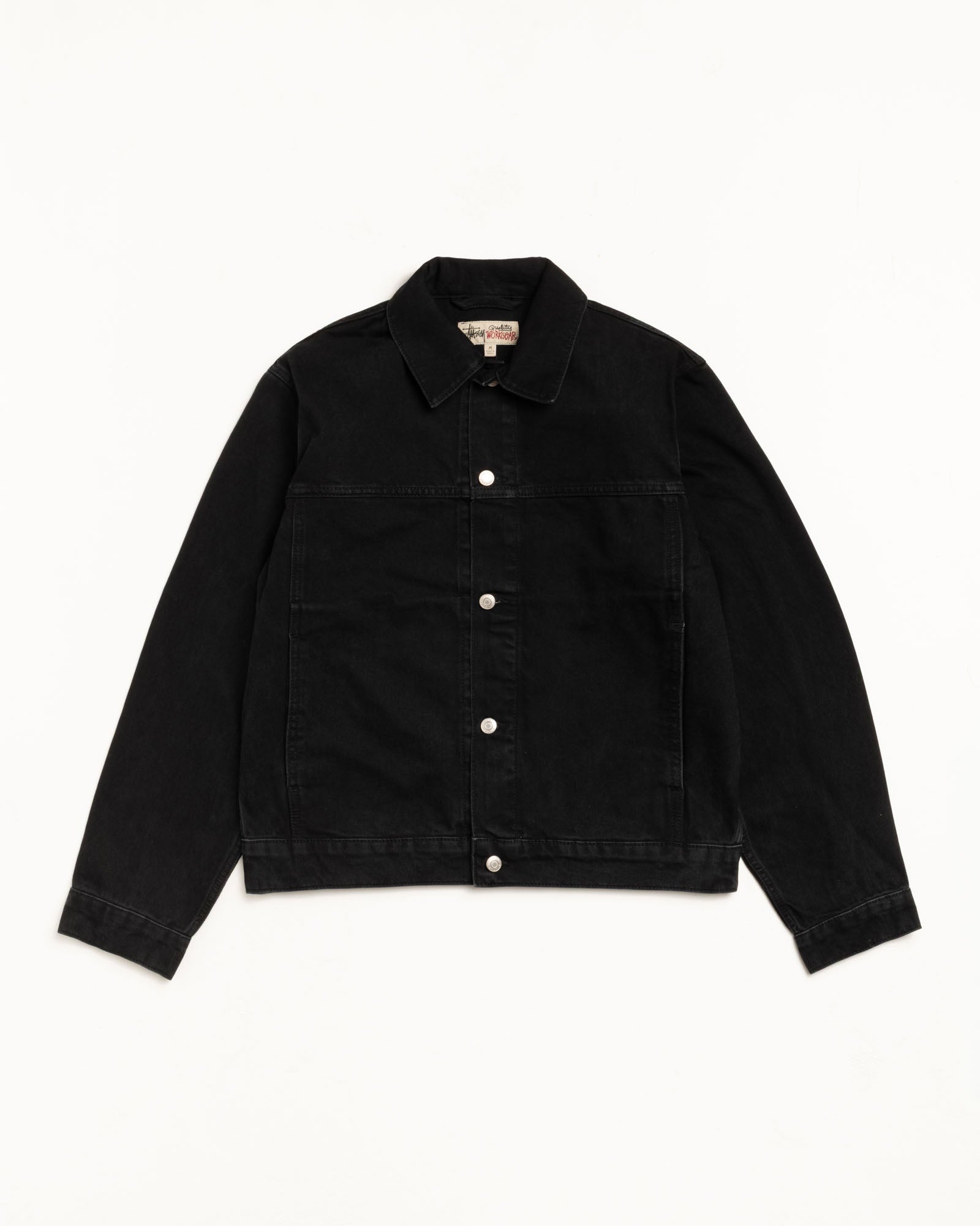 Trucker Jacket Denim – Black | Outerwear | Stüssy
