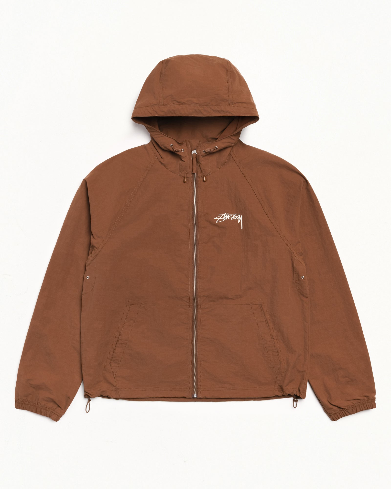 Stussy シェルジャケット 茶色　ブラウン Nylon Beach Shell – Coffee | Outerwear | Stüssy