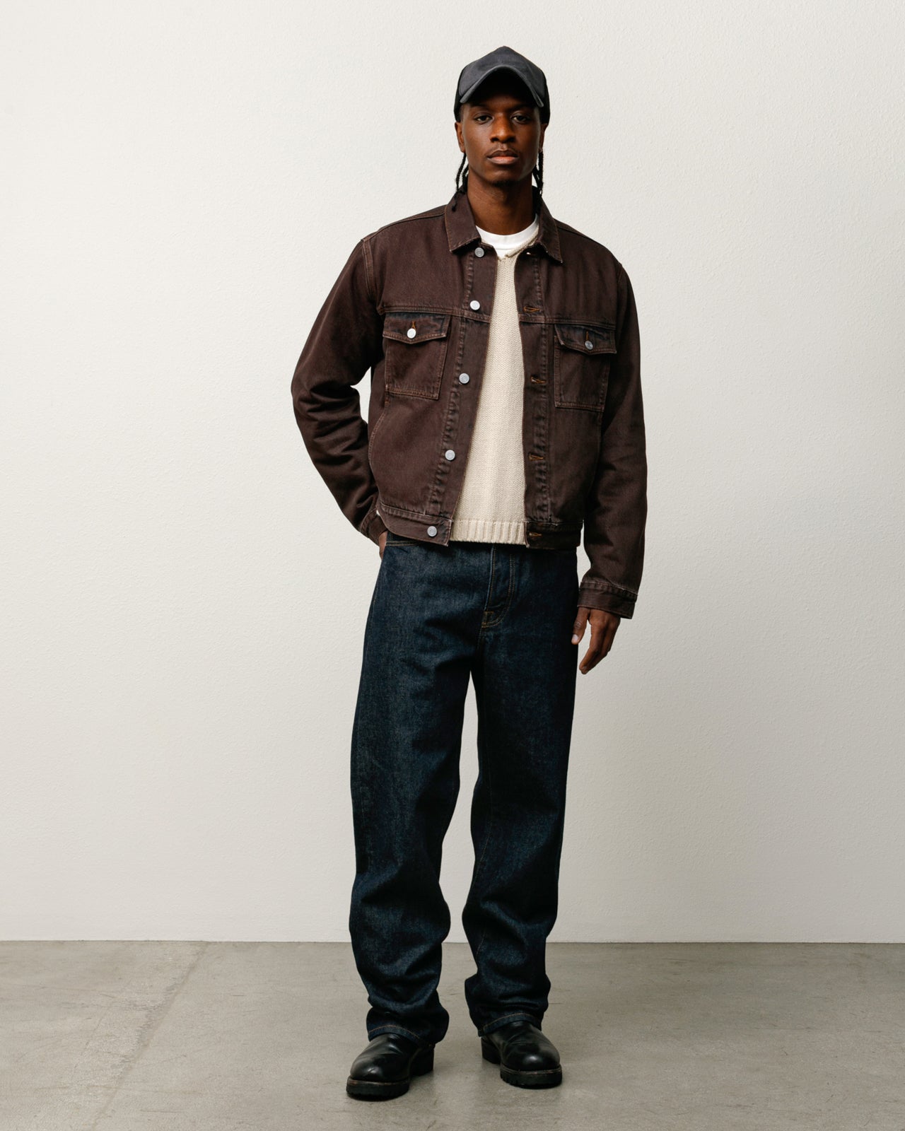 Lined Trucker Denim Resin Wash Brown | Outerwear | Stssy Lined Trucker Denim Resin Wash Brown | Outerwear | Stssy
