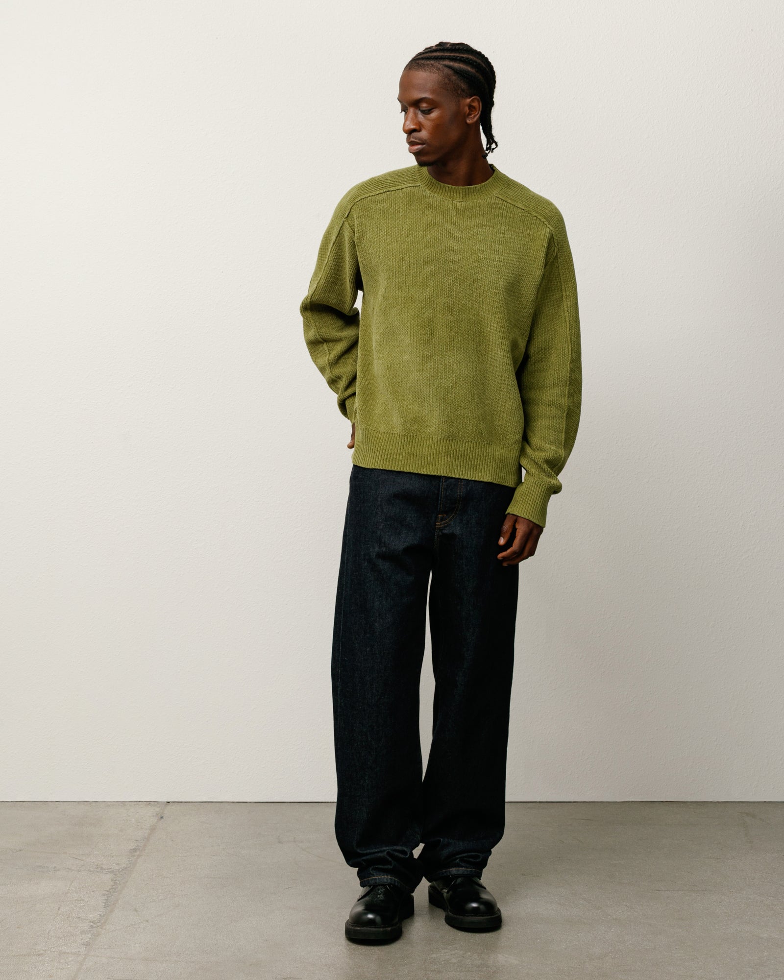 Cotton Chenille Sweater – Green | Sweaters & Knits | Stüssy