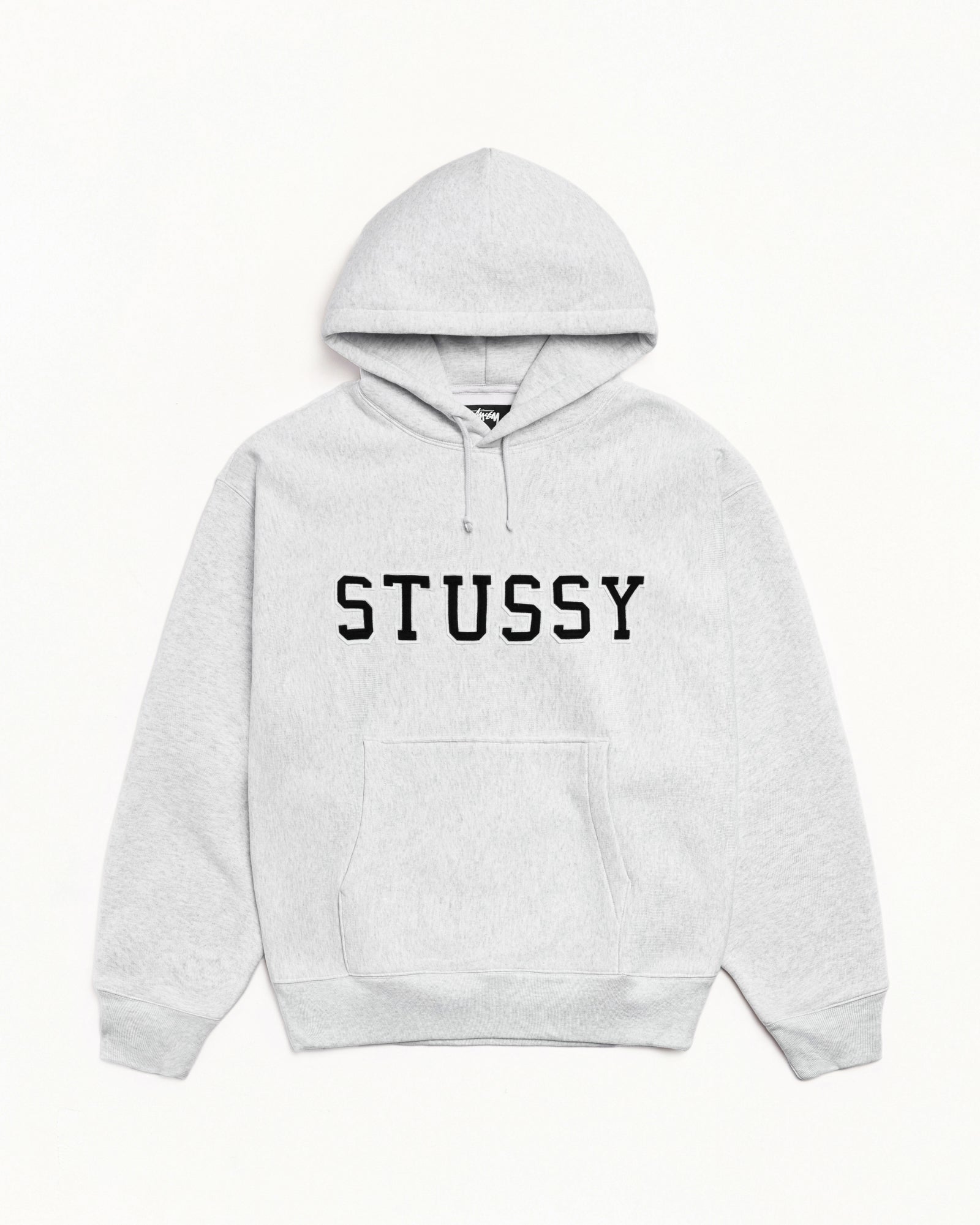 Felt Applique Hoodie – Ash Heather | Sweats | Stüssy