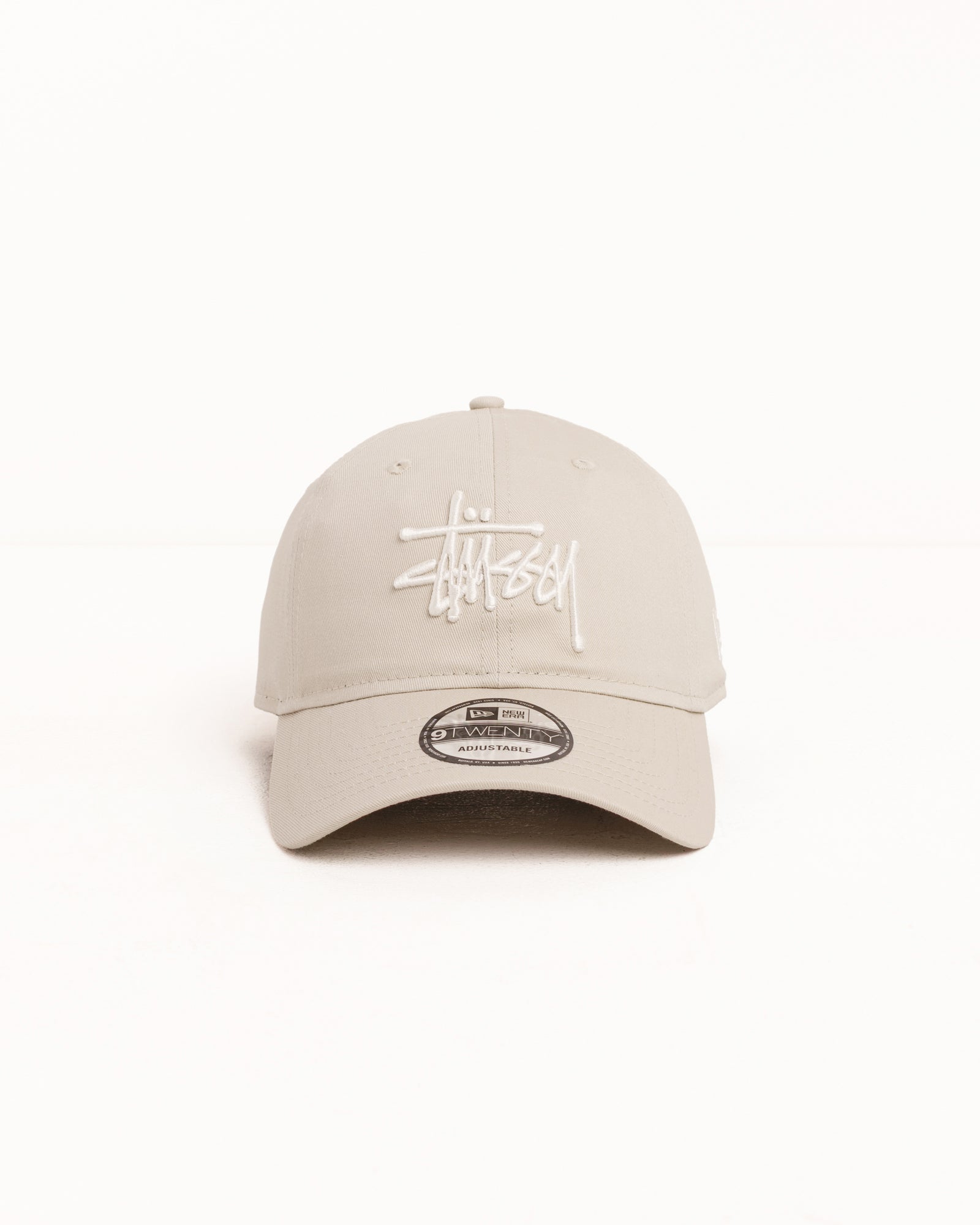 New Era 9TWENTY Basic Strapback – Stone Headwear Stüssy