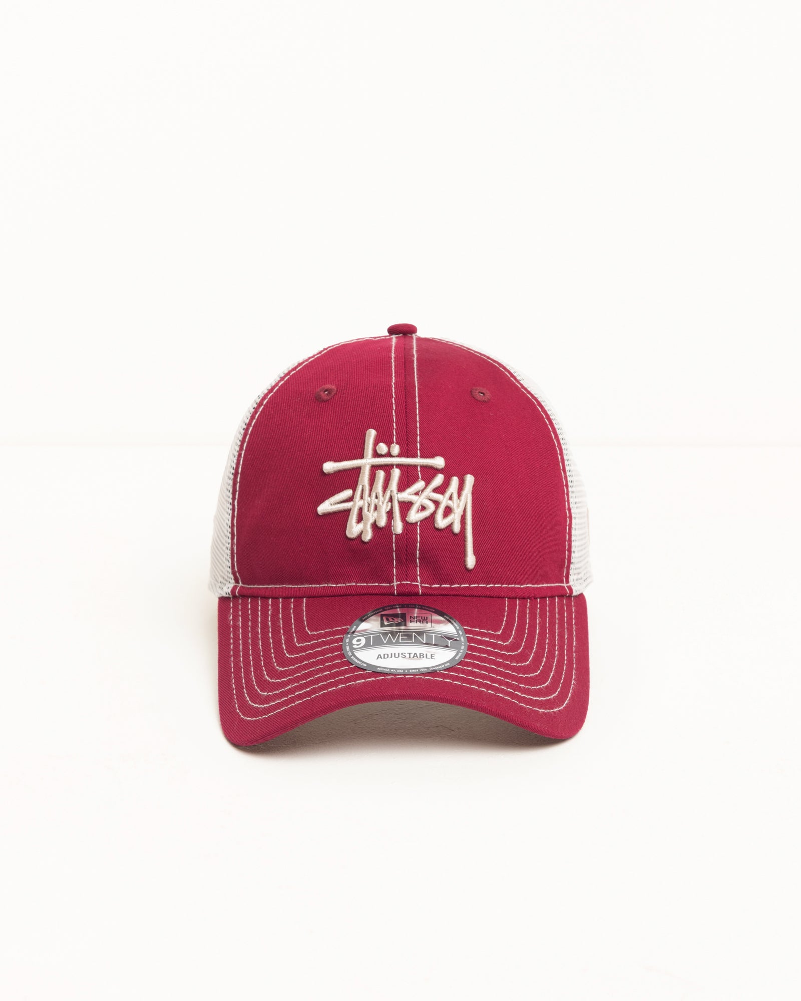 New Era 9TWENTY Basic Trucker – Cardinal | Headwear | Stüssy