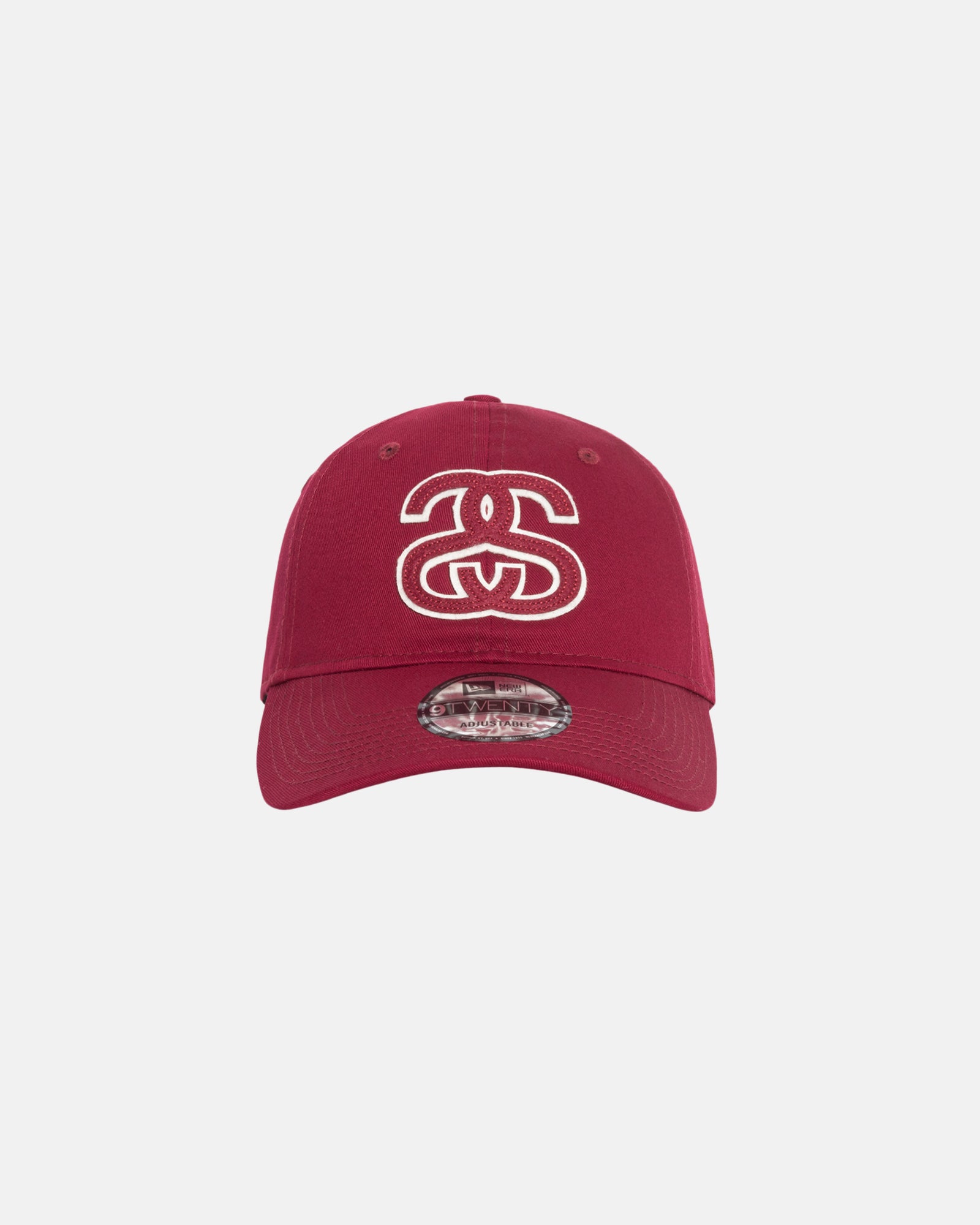 New Era 9TWENTY Ss Applique Strapback in burgundy – Stüssy