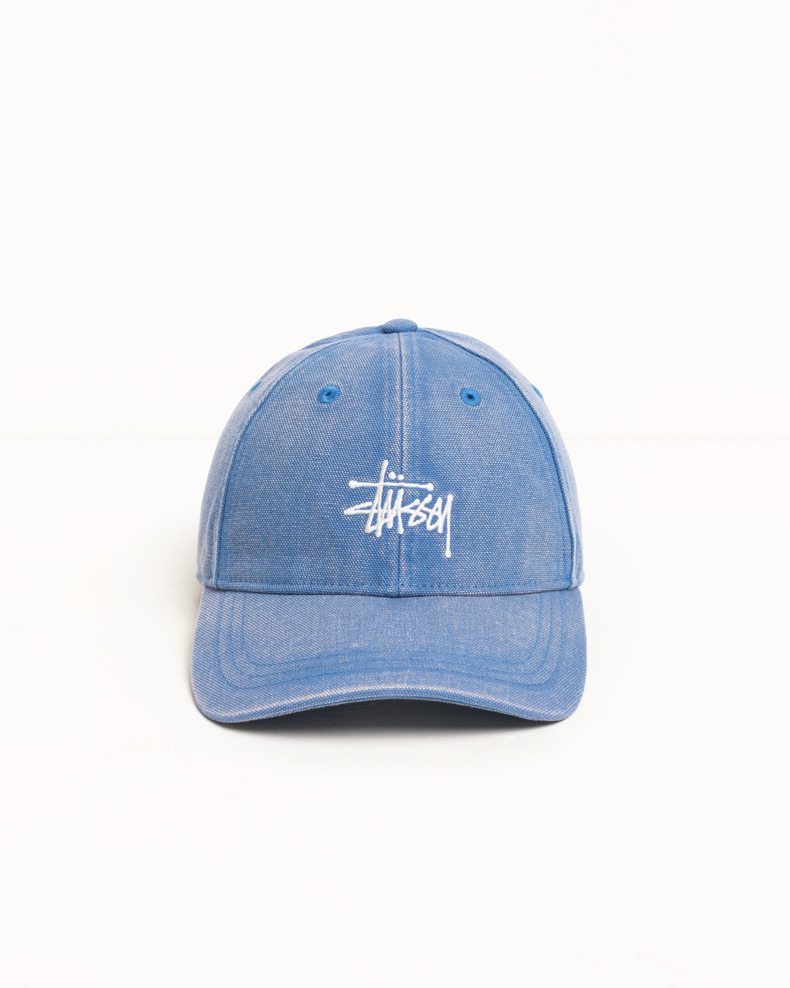 Basic Stüssy Cap Washed Canvas – Blue | Headwear | Stüssy