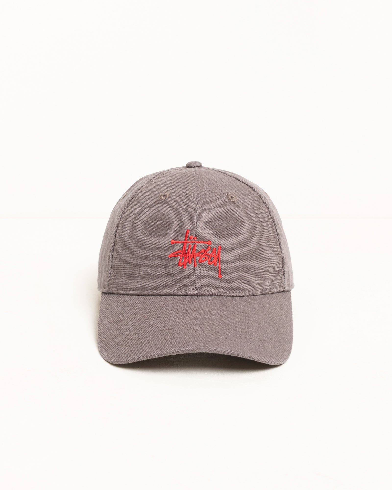 Basic Stüssy Cap Canvas – Grey | Headwear | Stüssy