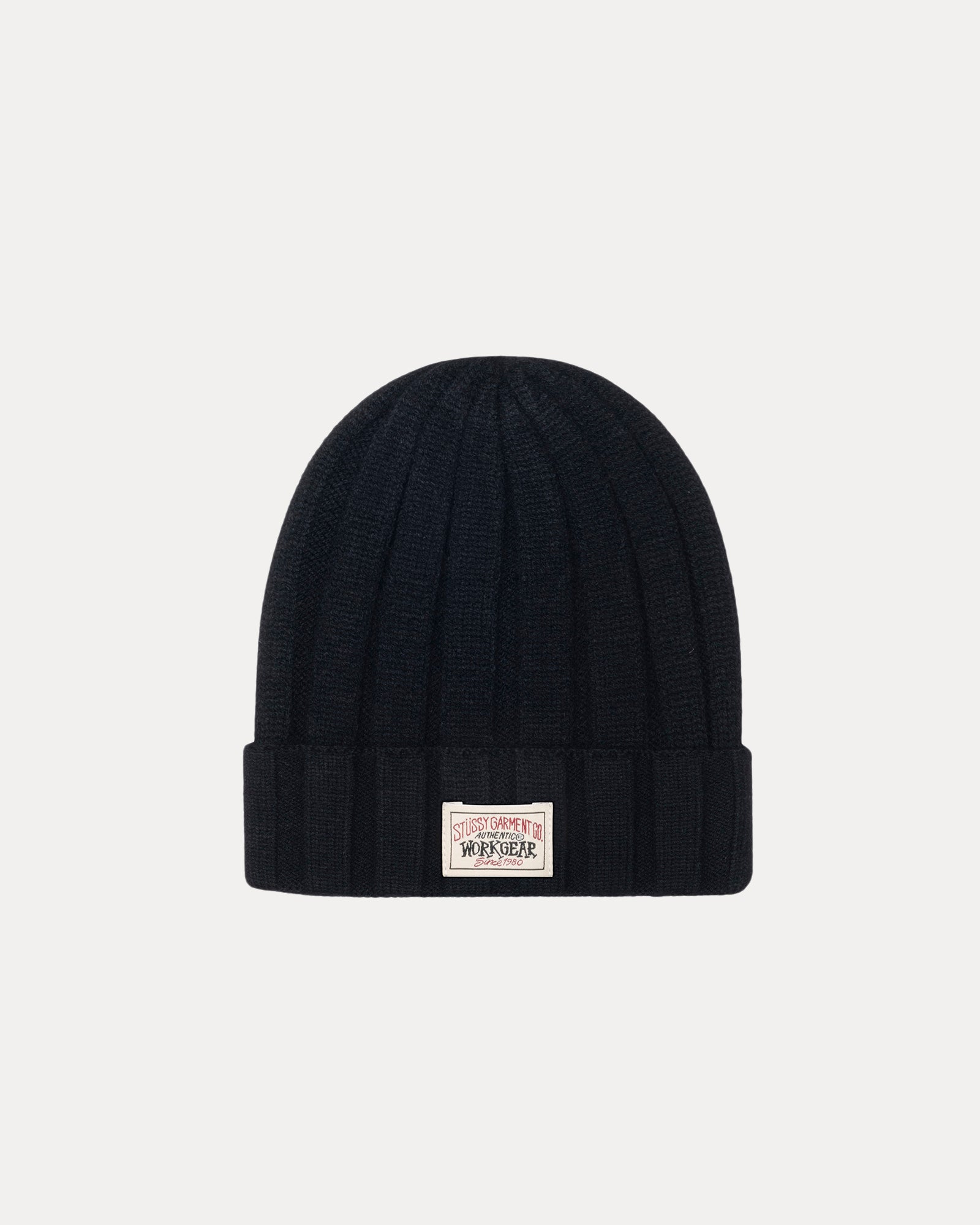 帽子 Stussy WORKGEAR SPRAY Cuff Beanie Navy Cuff Beanie Workgear Patch – Black | Headwear | Stüssy