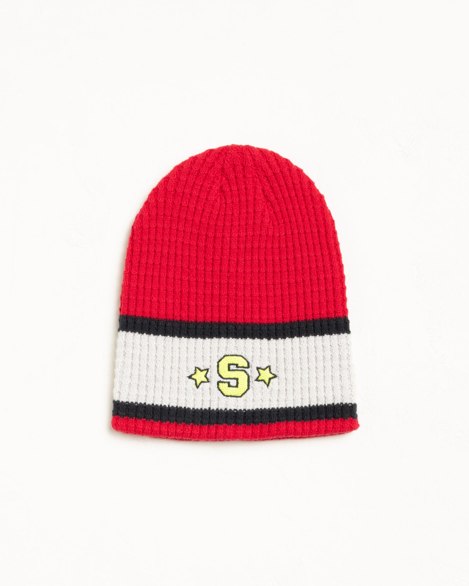 Varsity S Stripe Skullcap – Cherry | Headwear | Stüssy