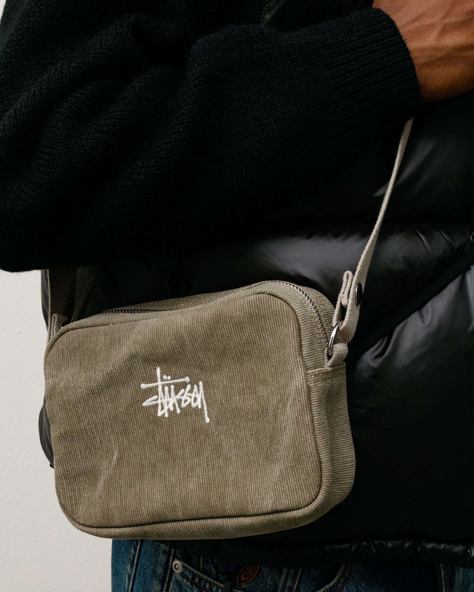 バッグ stussy canvas pouch Stussy Canvas Side Pouch Washed Black / Express / Genuine | eBay
