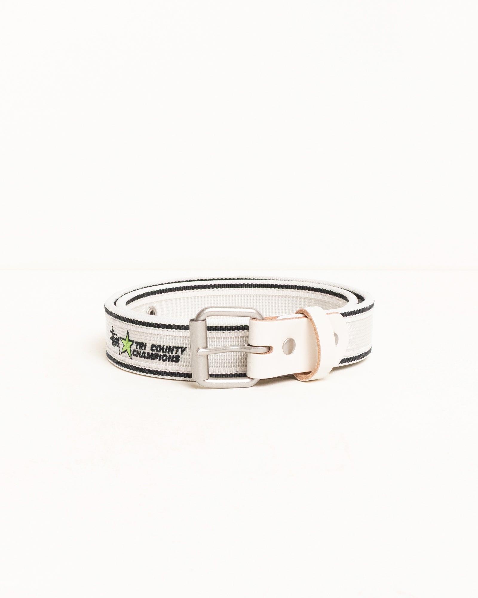 Tri County Webbing Belt – Bone | Accessories | Stüssy
