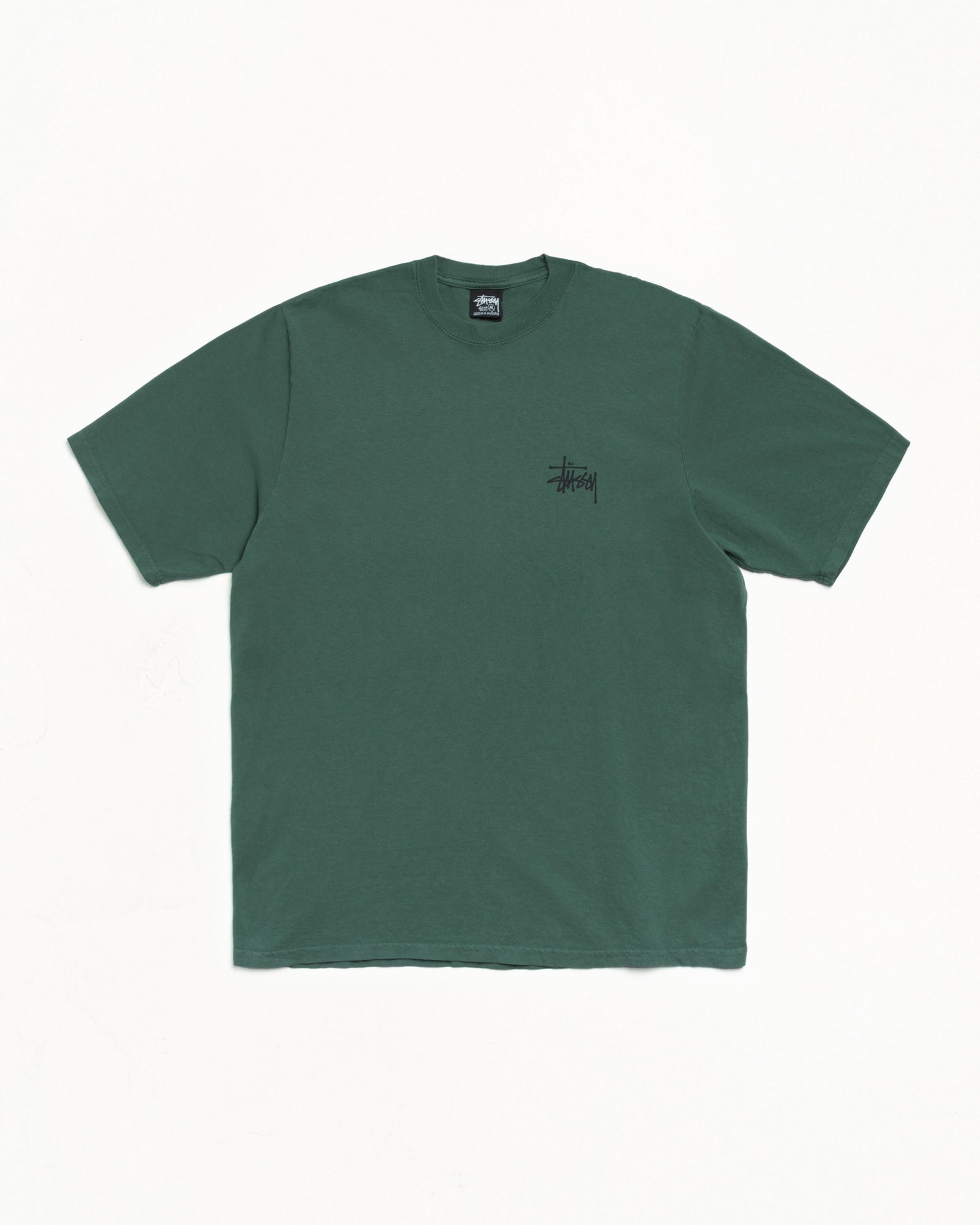 【希少】Stussy Stone Pigment Dyed Tee グリーン Basic Stüssy Tee Pigment Dyed – Pine | Tee & Sweats | Stüssy