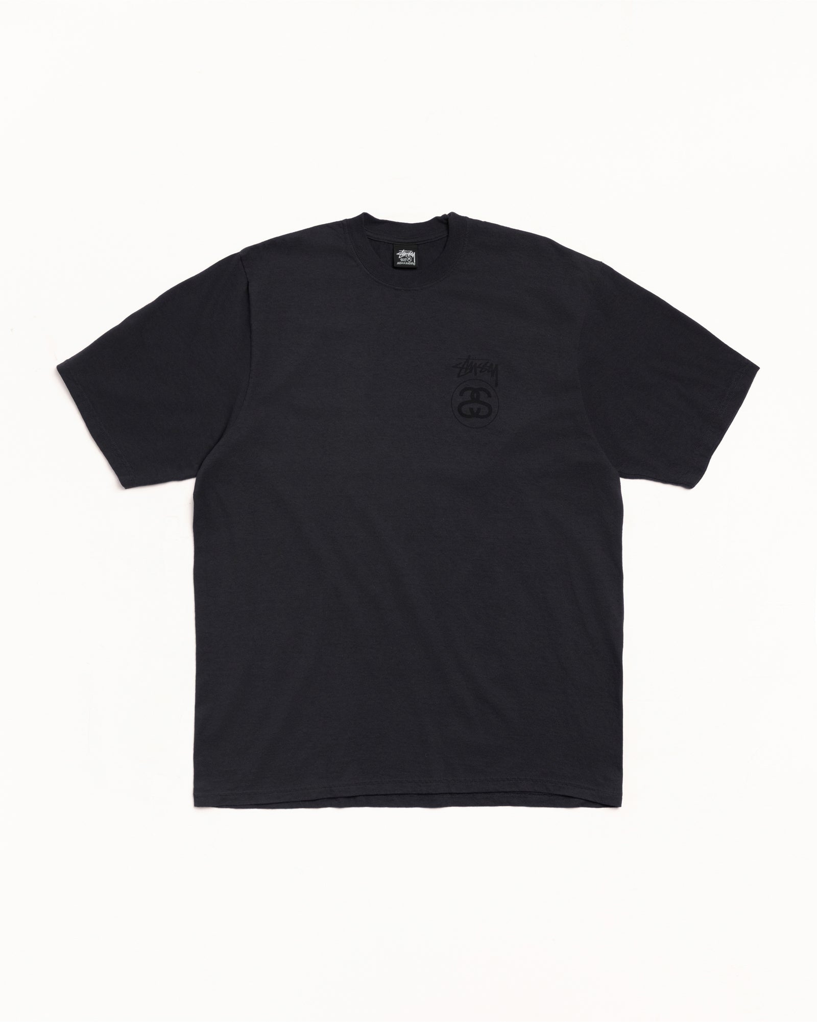 Stock Link Tee Pigment Dyed – Faded Black | Tees | Stüssy