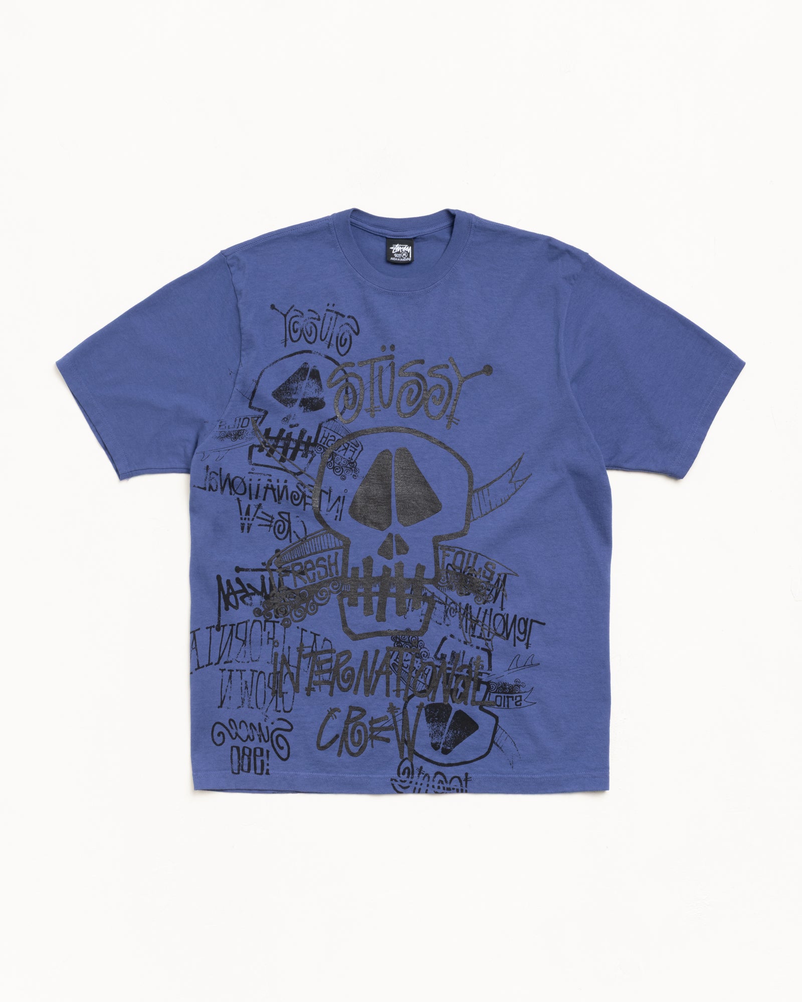 Skulls Tee Pigment Dyed – Indigo | Tees | Stüssy