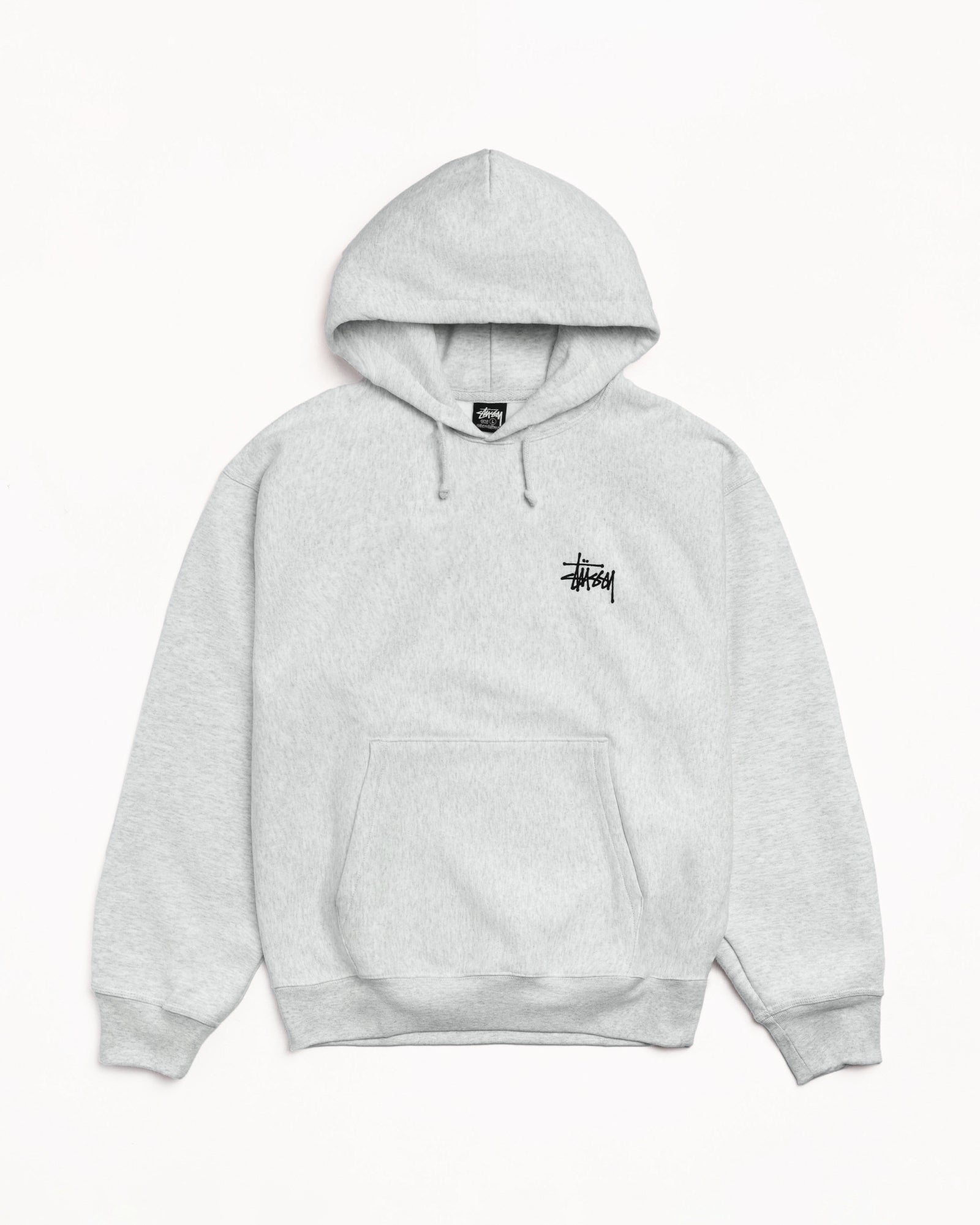 Basic Stüssy Hoodie – Ash Heather | Sweats | Stüssy
