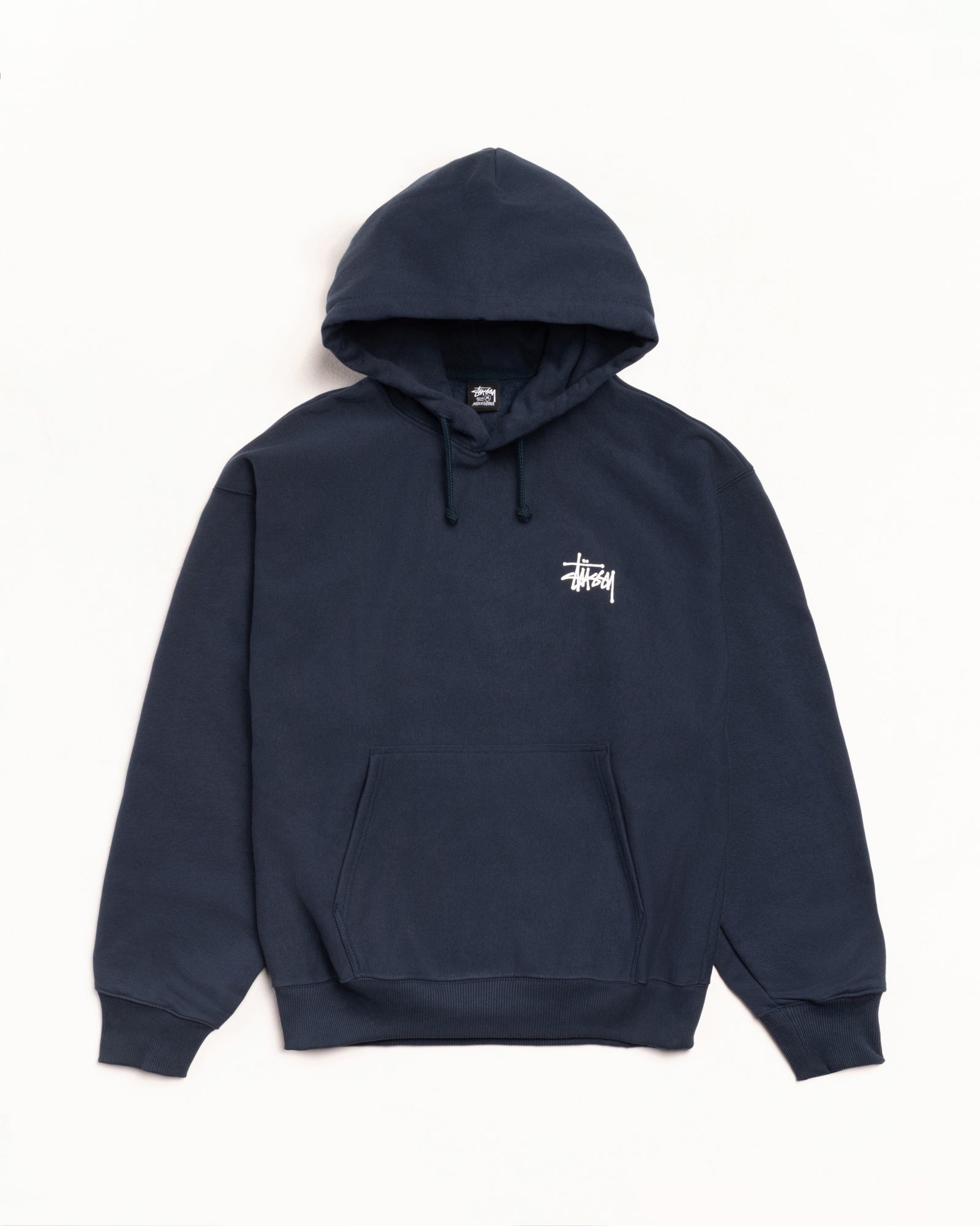 Basic Stüssy Hoodie – Navy Sweats Stüssy