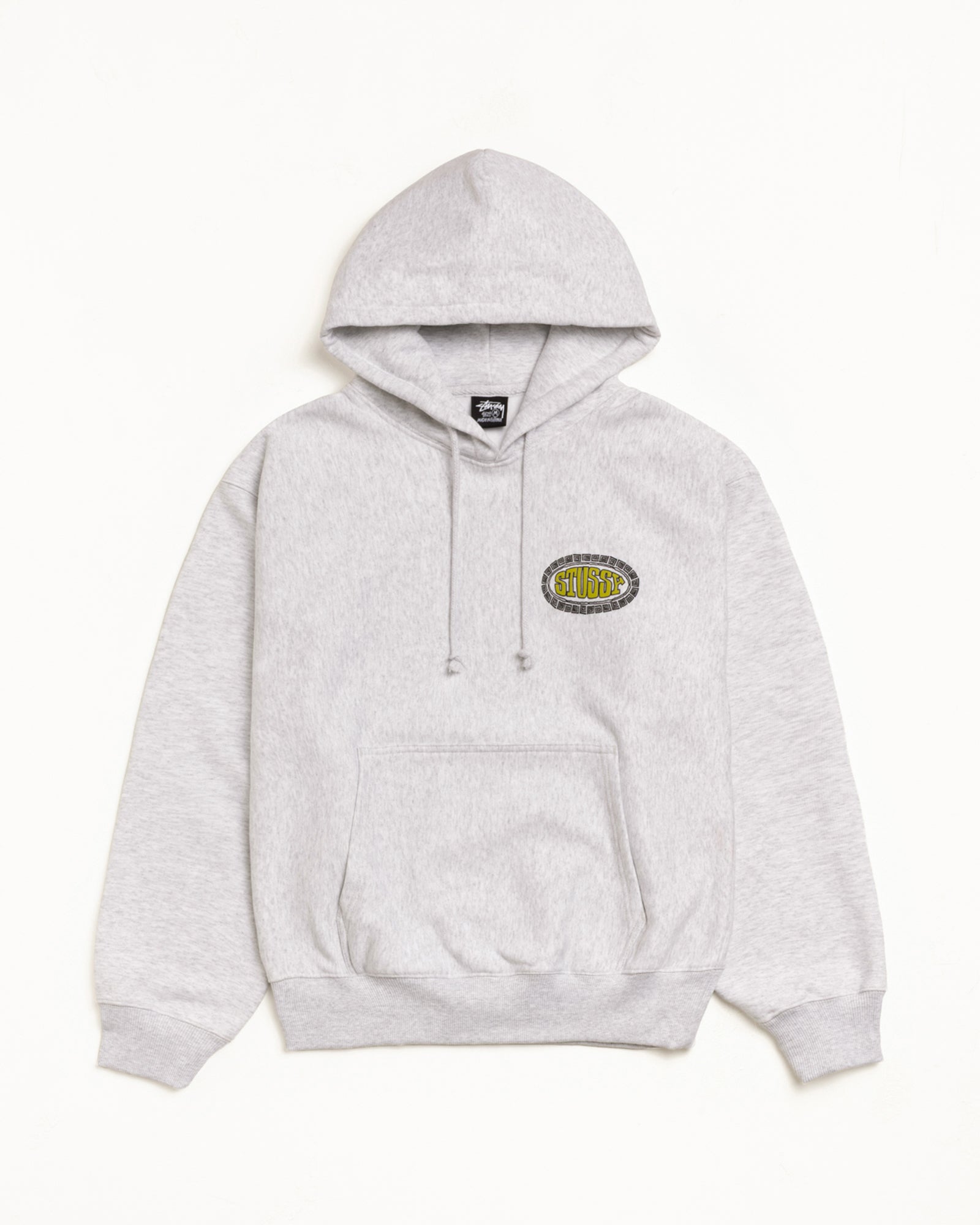 Tile Oval Hoodie – Ash Heather | Sweats | Stüssy