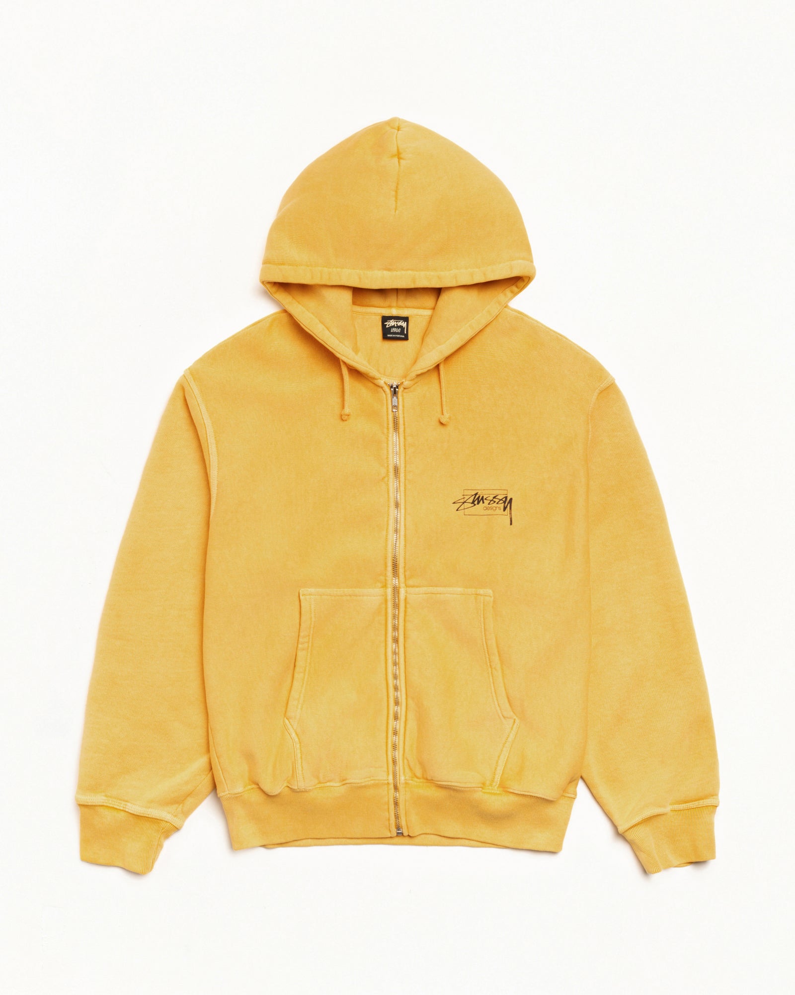 Stussy イエロー クロップドジャケット Modern Age Zip Hoodie Pigment Dyed – Yellow | Sweats | Stüssy