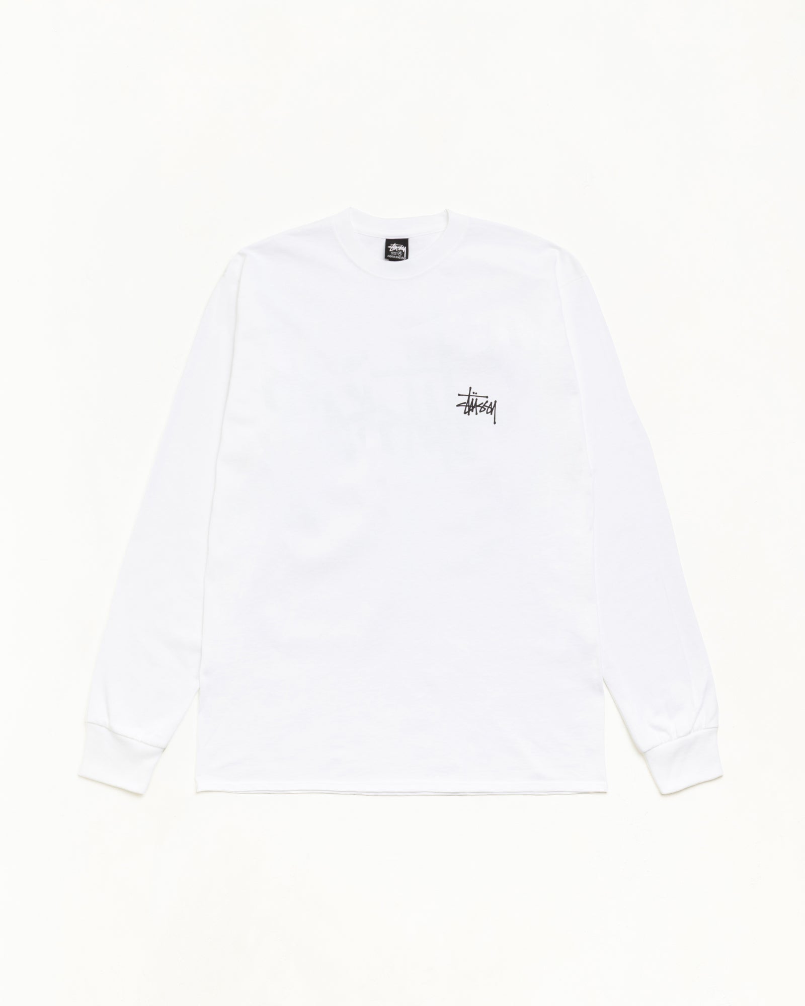 Basic Stüssy LS Tee - White | Tees | Stüssy