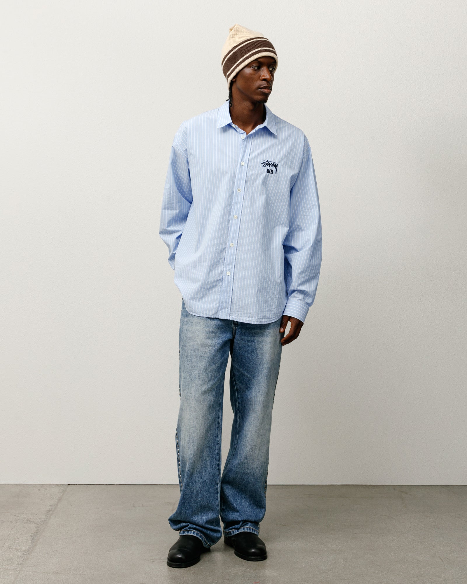 パンツ Stussy x Wales Bonner Studded Jean 36 Wales Bonner Studded Jean – Washed Blue | Bottoms | Stüssy