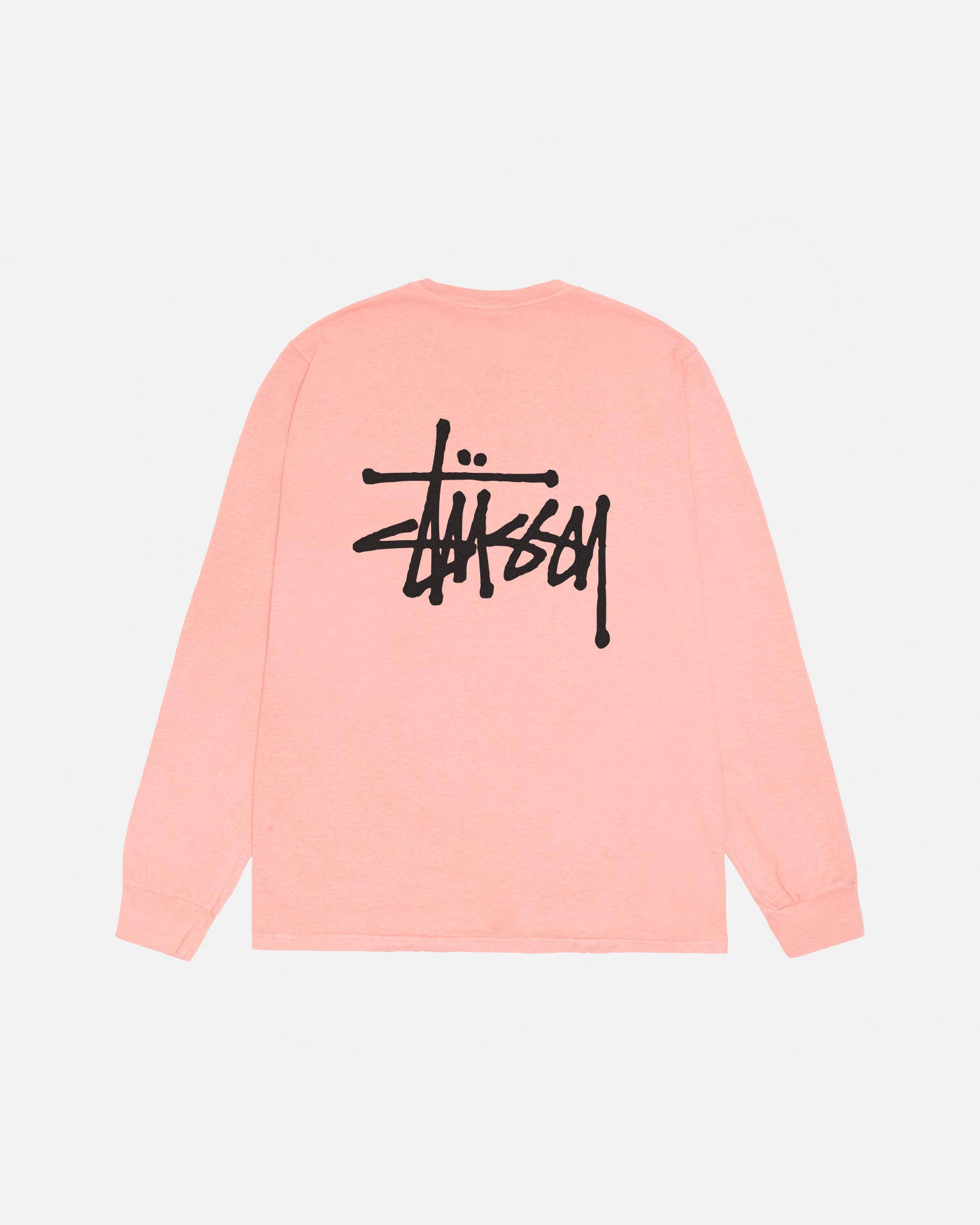 Basic Stüssy LS Tee Pigment Dyed in coral – Stüssy