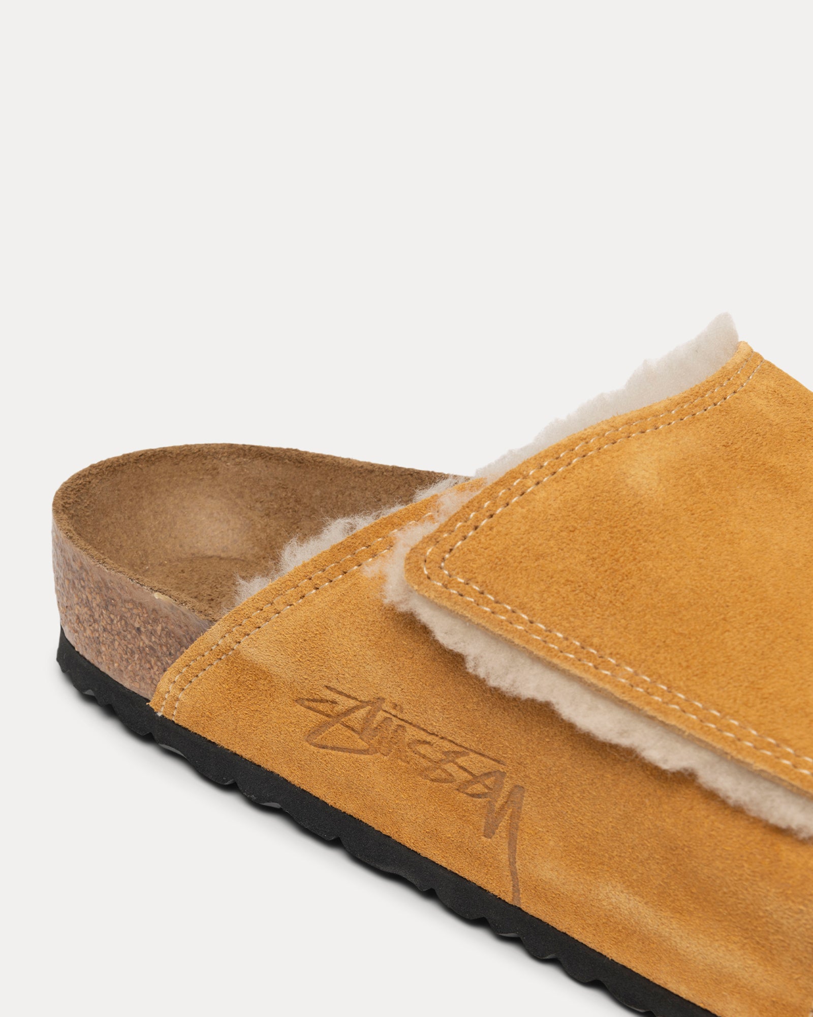 Stüssy & Birkenstock Solana Shearling Slide - Unisex Footwear | Stüssy 