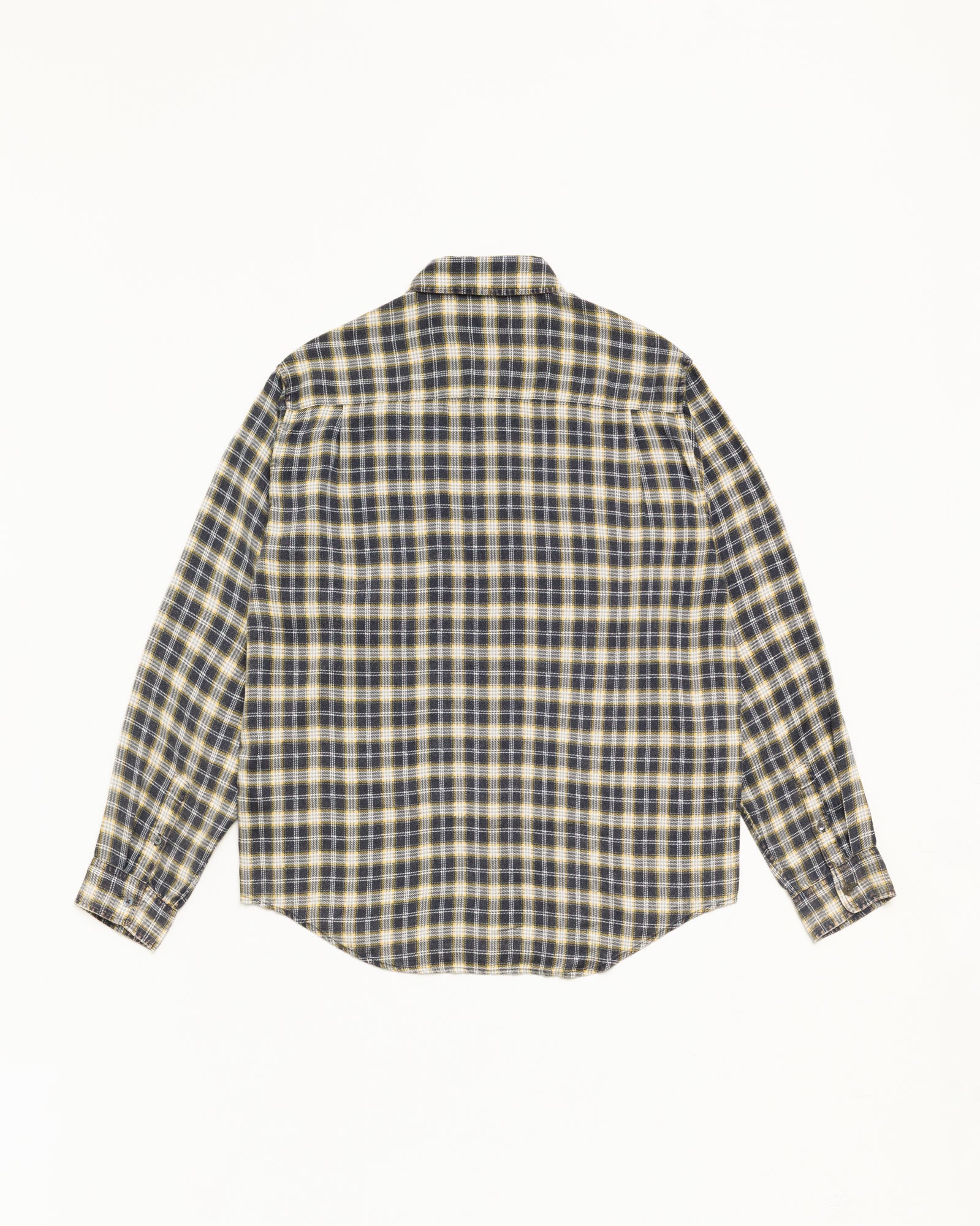 Matthew Plaid Shirt Unisex Short Sleeve In Black