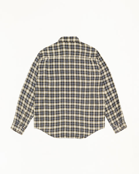 Matthew Plaid Shirt Unisex Short Sleeve In Black