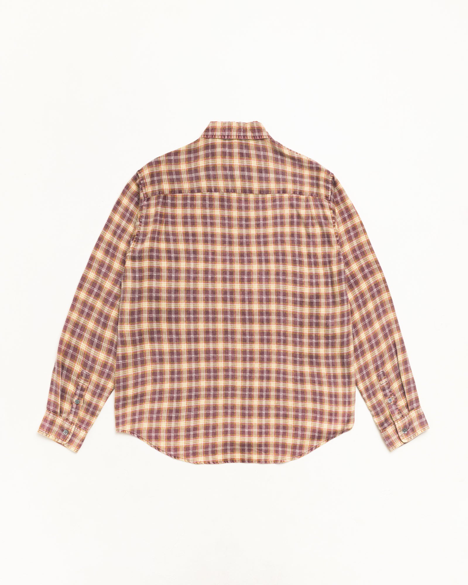 Matthew Plaid Shirt Unisex Short Sleeve In Brick