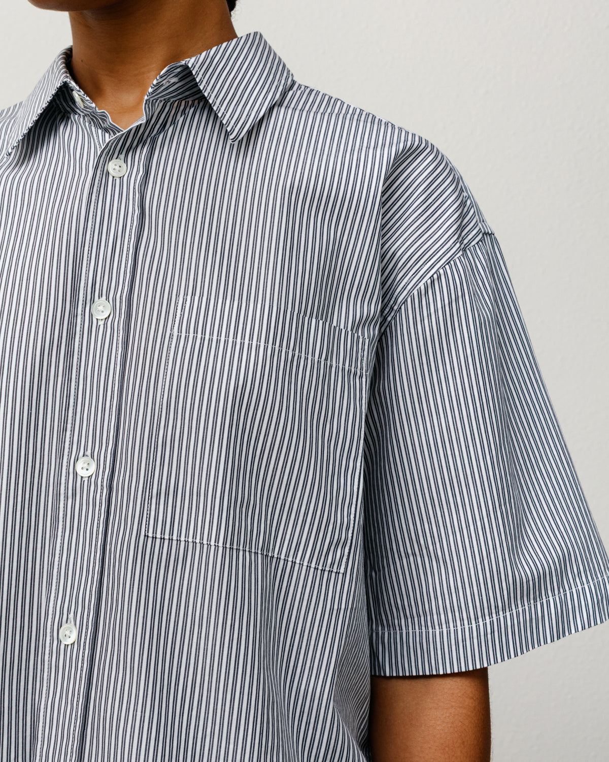 Boxy SS Shirt 8 Ball Stripe – Navy | Shirts | Stüssy