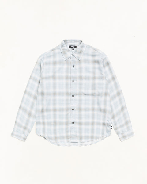 Matthew Plaid Shirt Sd Unisex Long Sleeve In Lt. Blue