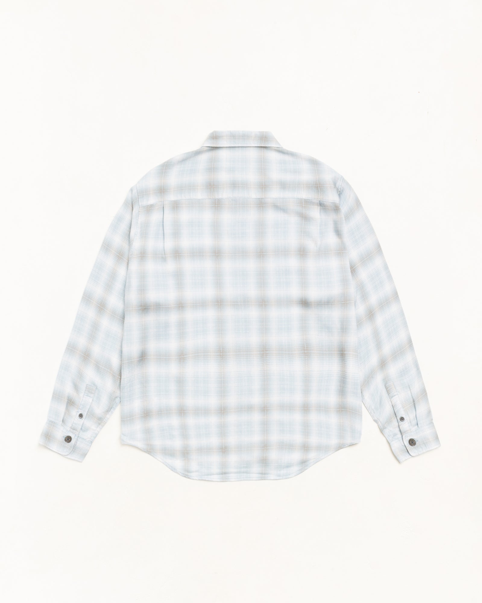 Matthew Plaid Shirt Sd Unisex Long Sleeve In Lt. Blue