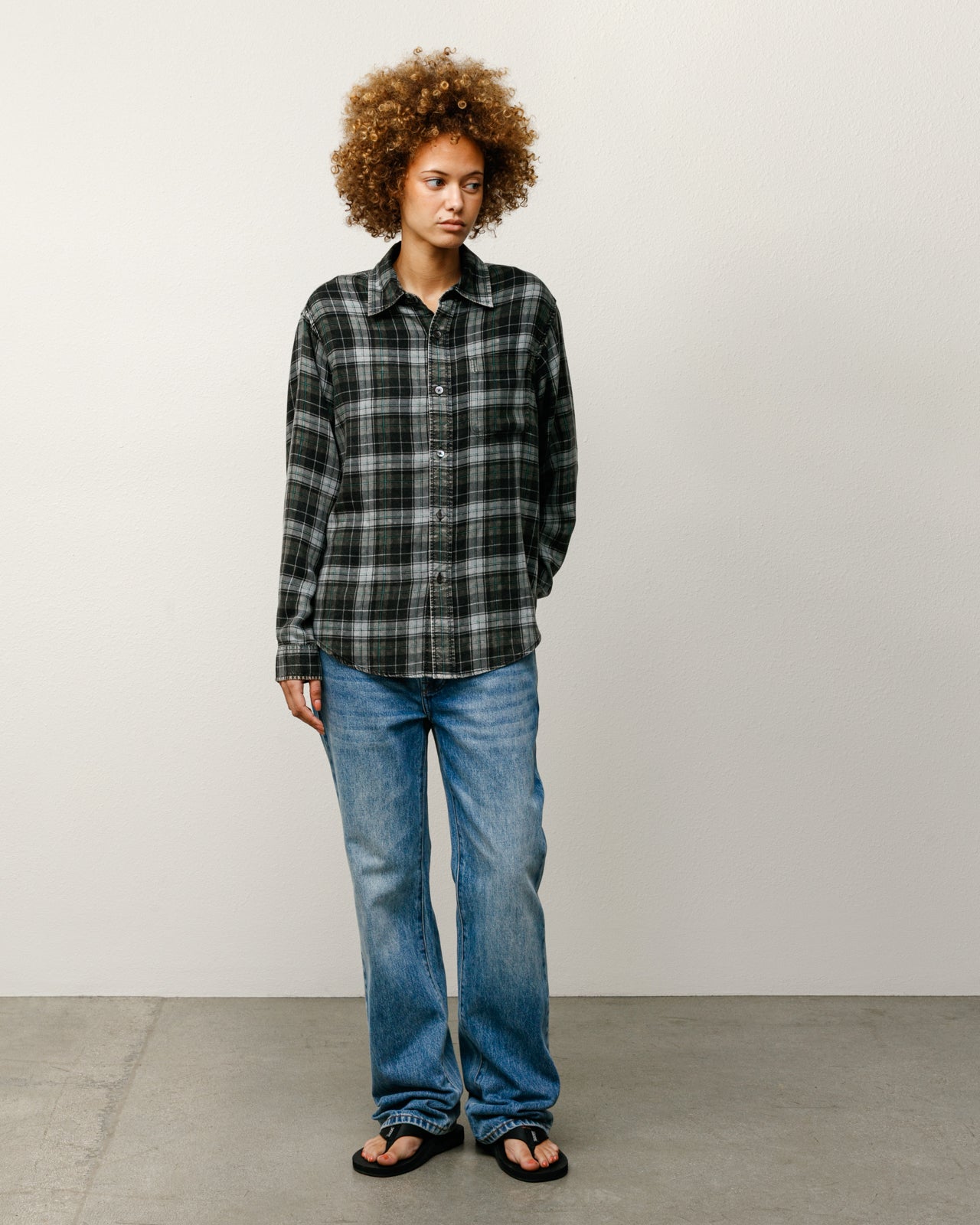 Matthew Plaid Shirt – Charcoal | Tops & Shirts | Stüssy