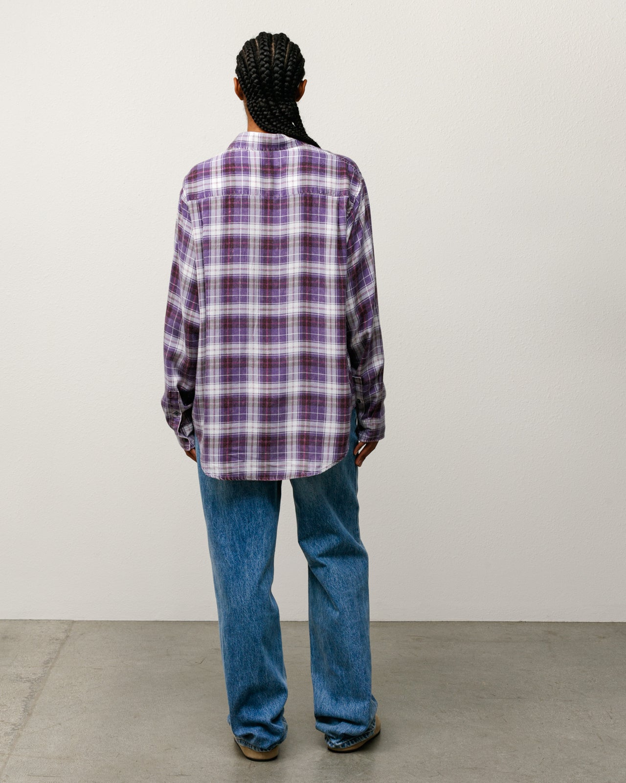 Stussy ステューシー チェック ネルシャツ パープル L Matthew Plaid Shirt – Lavender | Tops & Shirts | Stüssy
