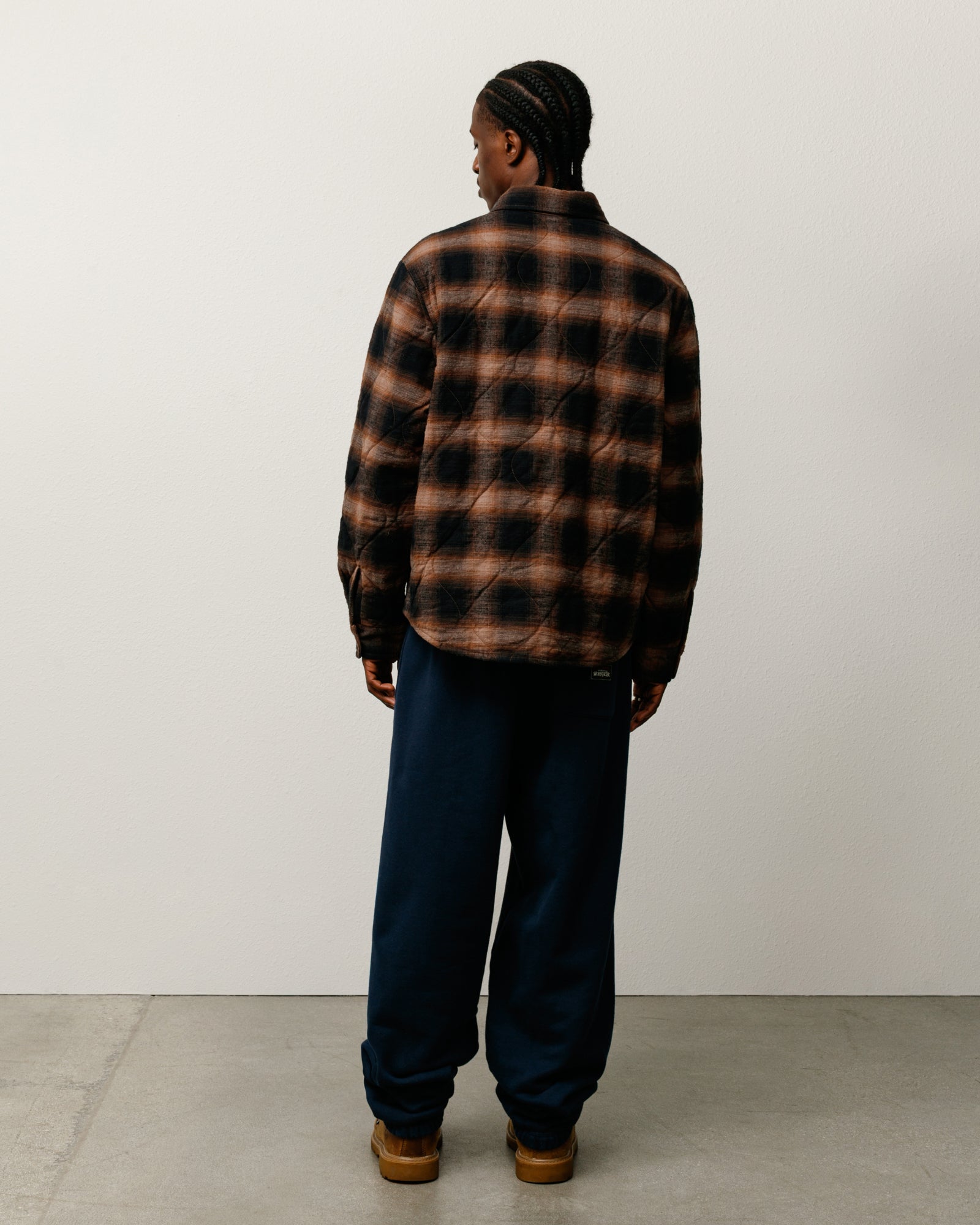 Quilted Plaid Shirt Jacket – Brown | Tops & Shirts | Stüssy