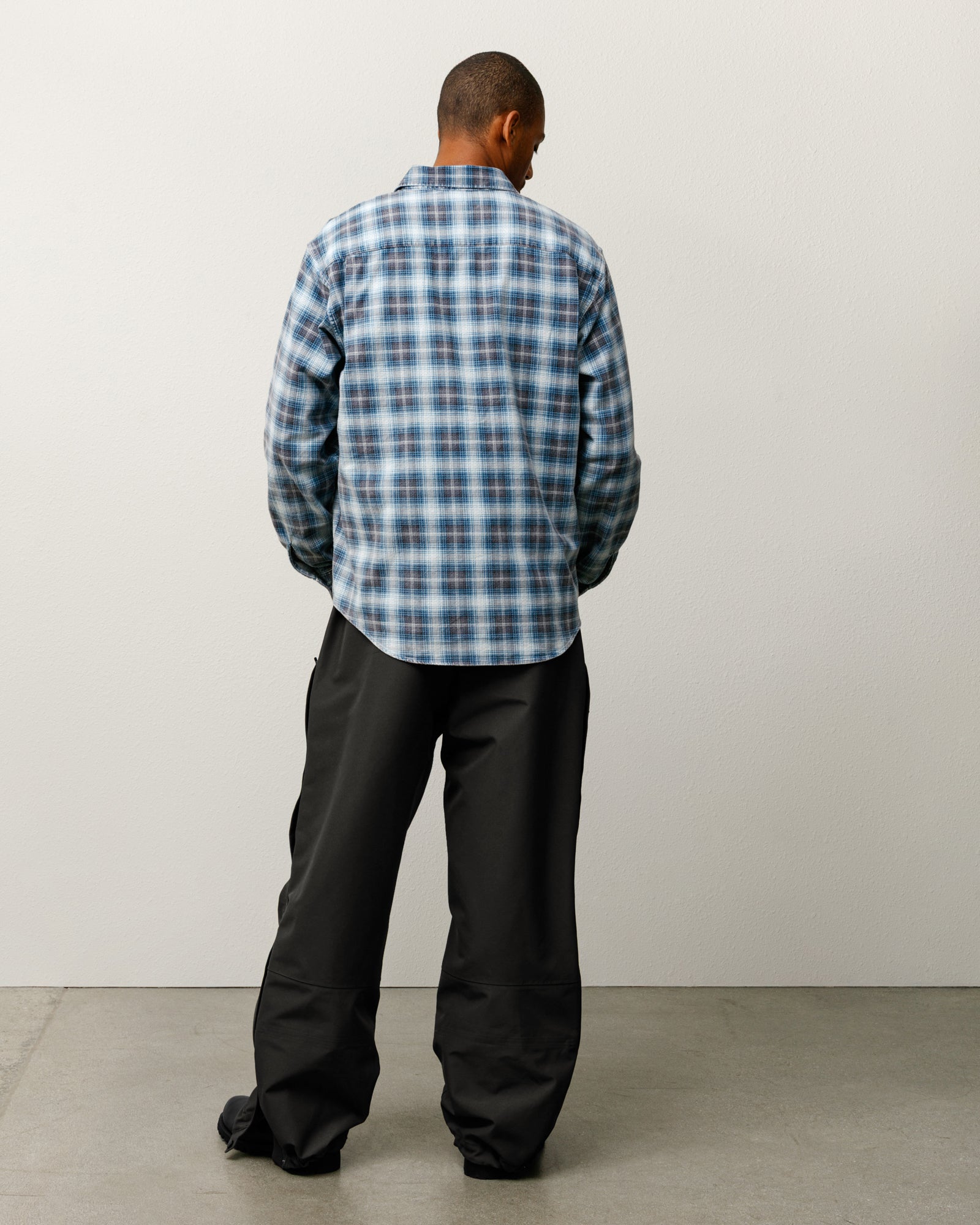 Dax Plaid Shirt Mens Long Sleeve In Blue