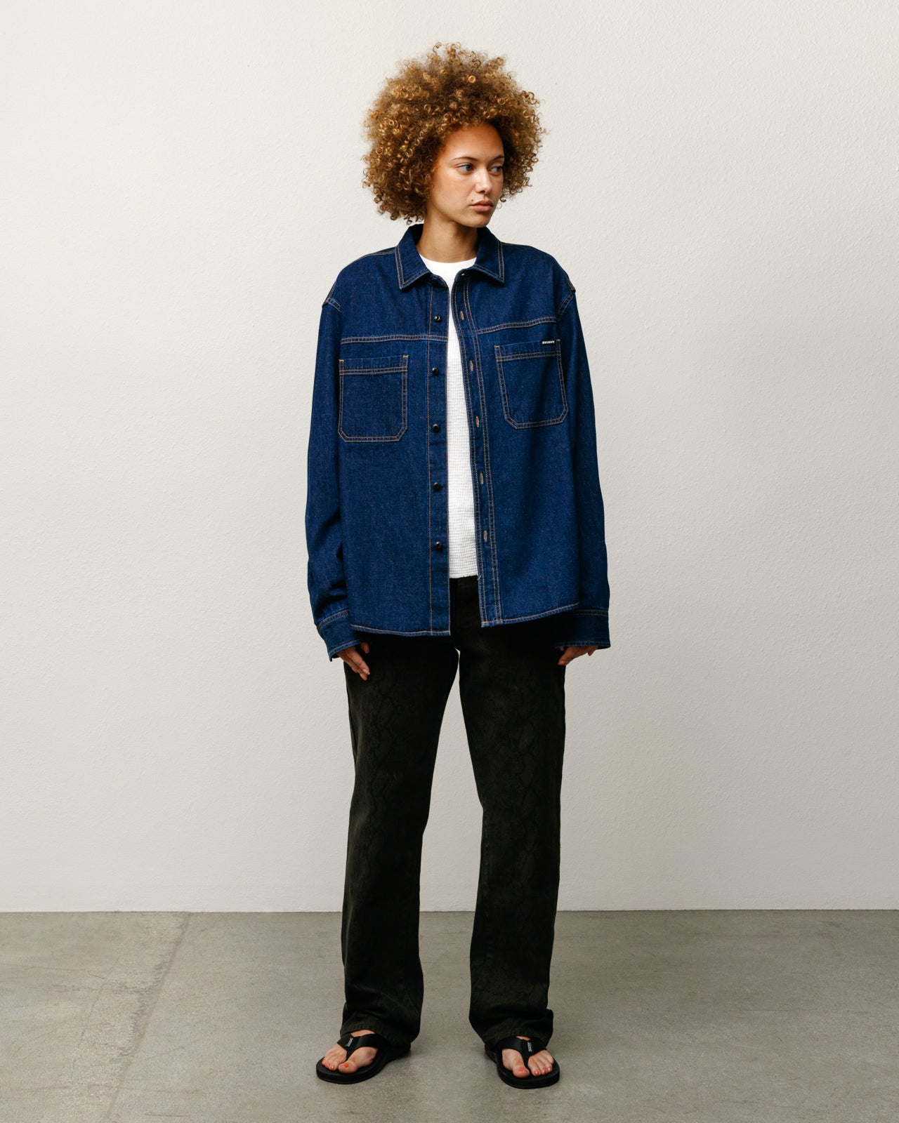 Work Denim Shirt – Dark Denim | Tops & Shirts | Stüssy