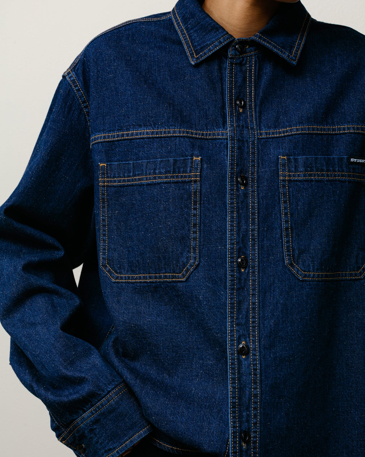 white christmas dresses Work Denim Shirt – Dark Denim | Tops & Shirts
