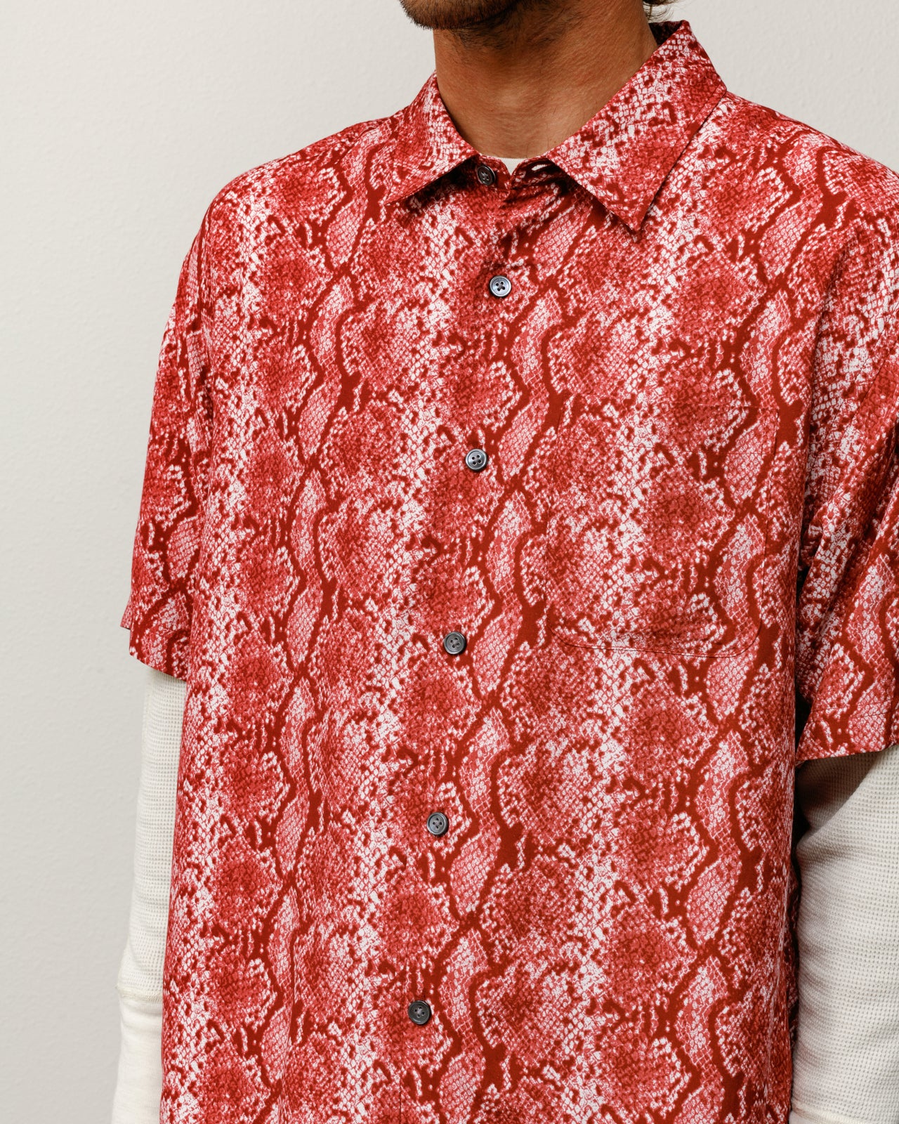 Python SS Shirt – Red | Tops & Shirts | Stüssy
