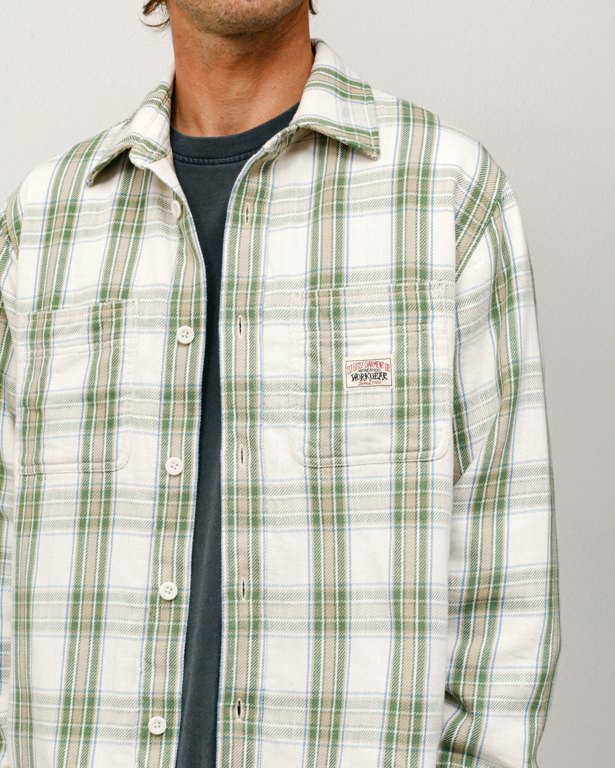Lau Plaid Shirt Jacket – Off White | Tops & Shirts | Stüssy