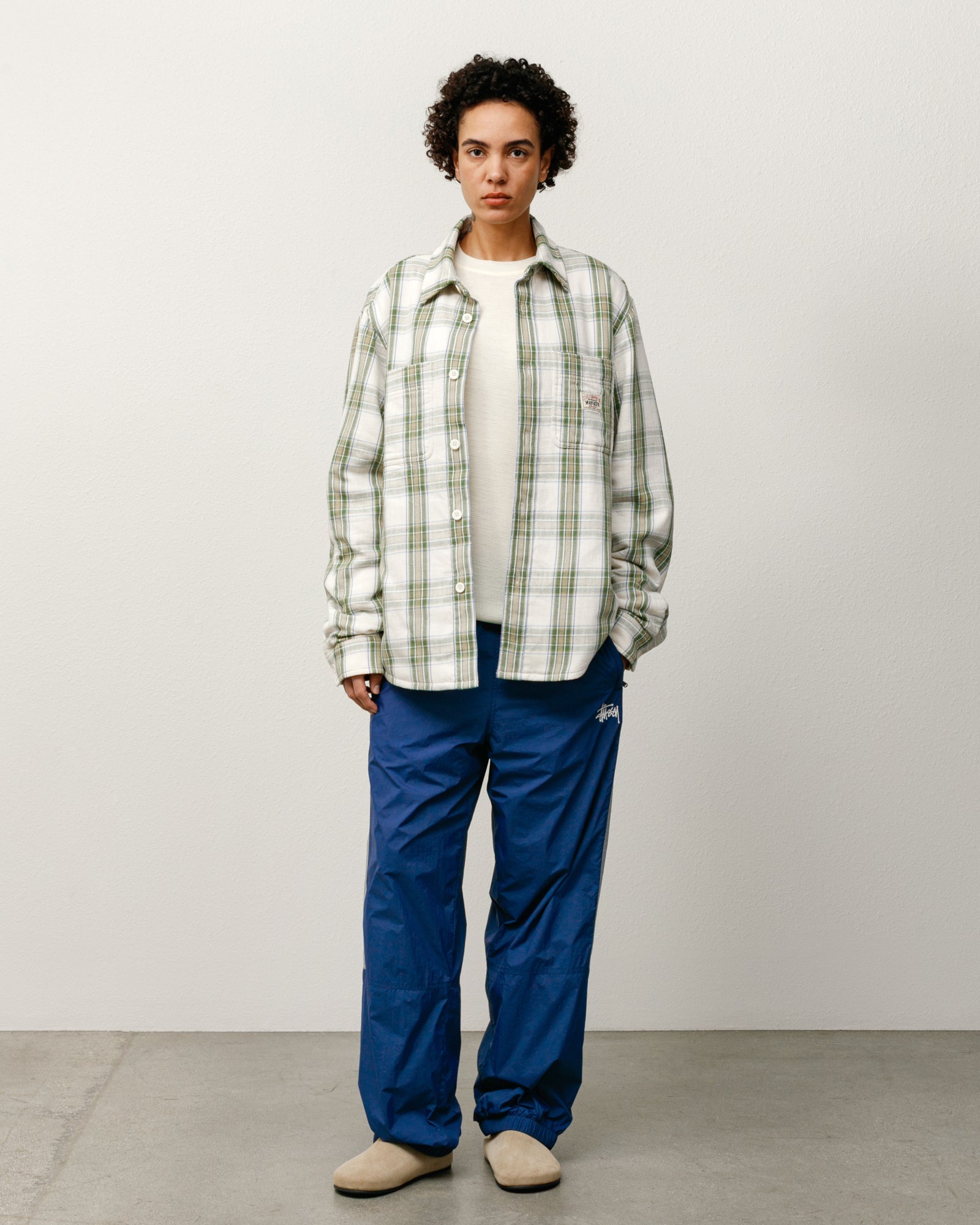 Lau Plaid Shirt Jacket – Off White | Tops & Shirts | Stüssy