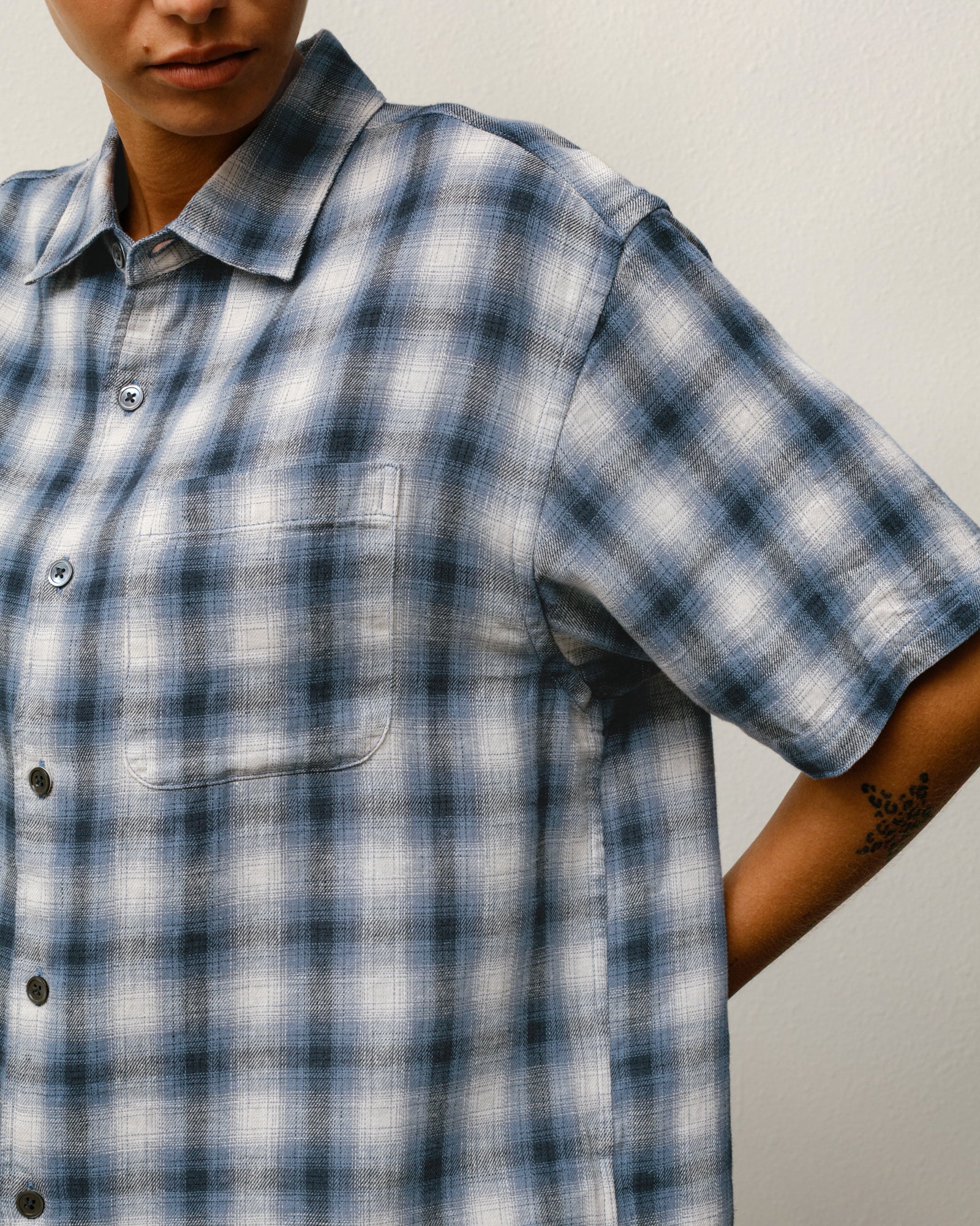 Liam SS Plaid Shirt – Blue | Tops & Shirts | Stüssy