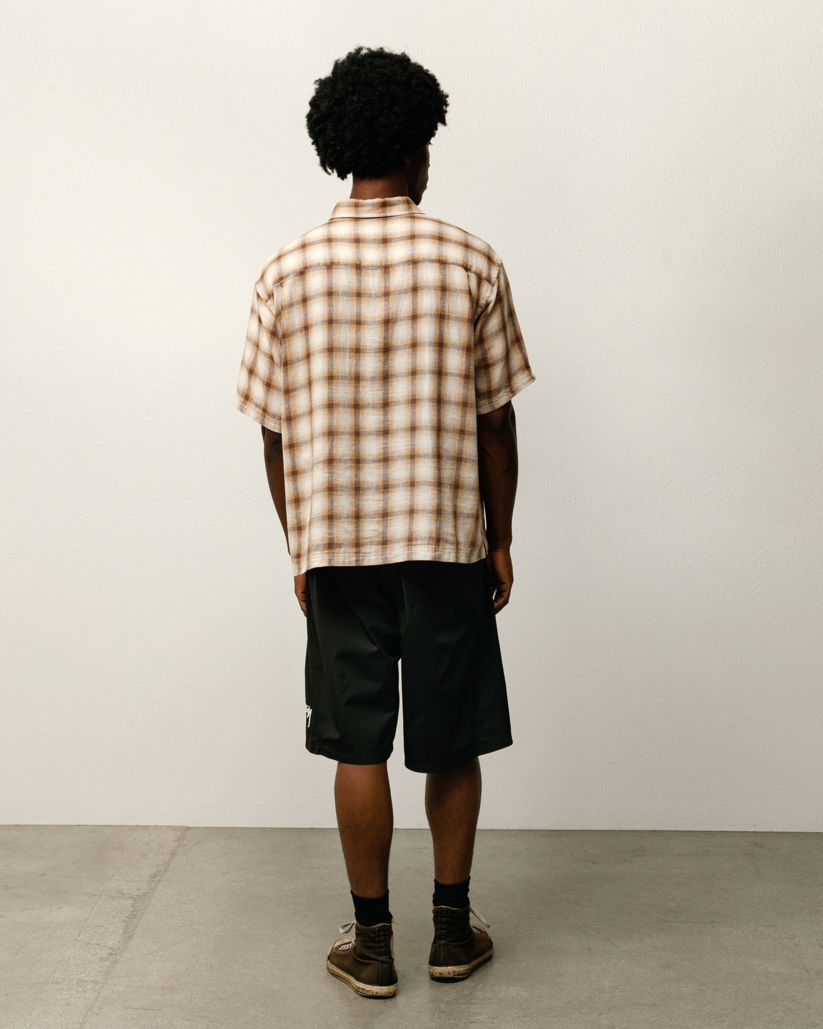 Liam SS Plaid Shirt – Brown | Tops & Shirts | Stüssy