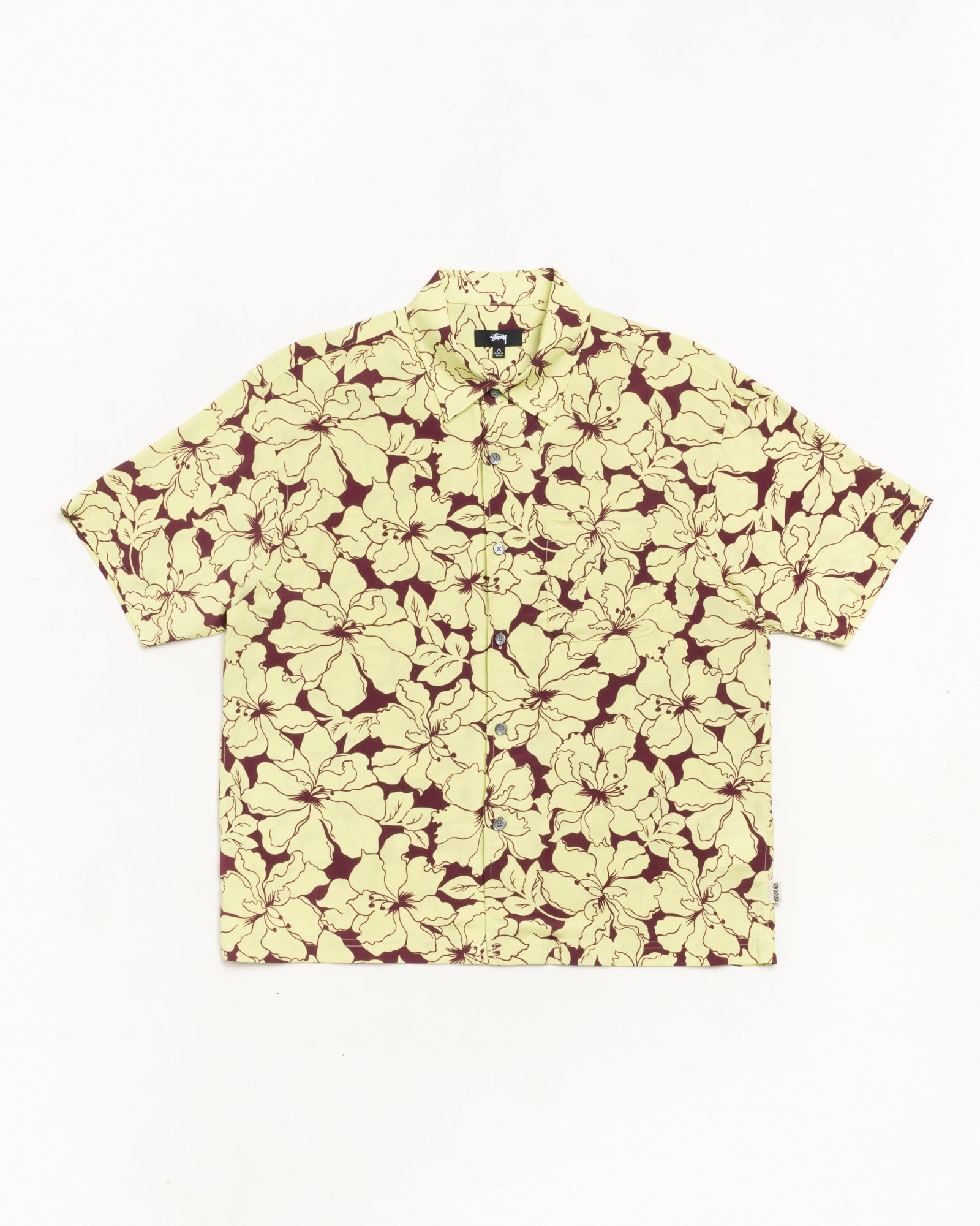 Floral Hawaiian Shirt – Lime | Tops & Shirts | Stüssy