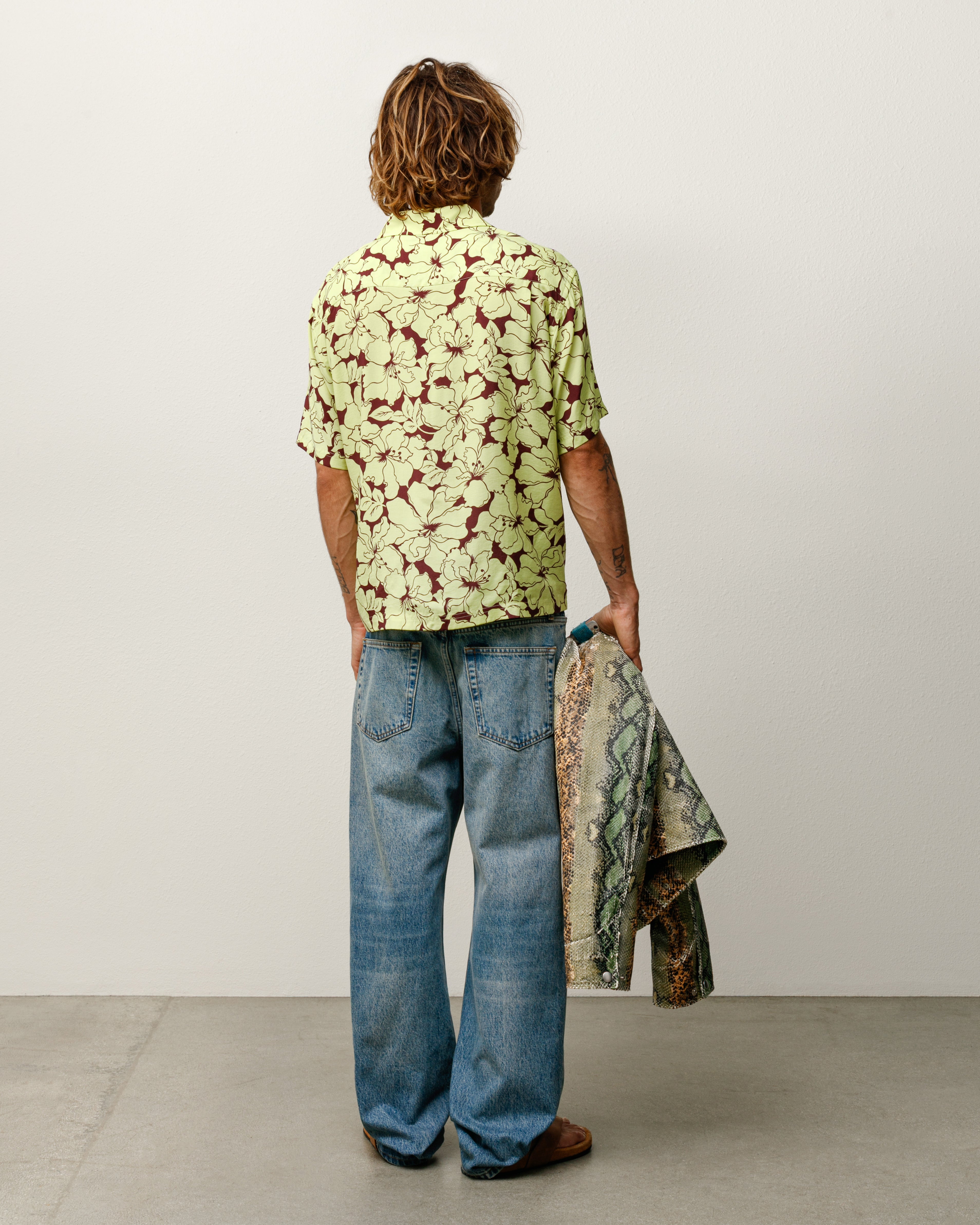 Floral Hawaiian Shirt – Lime | Tops & Shirts | Stüssy