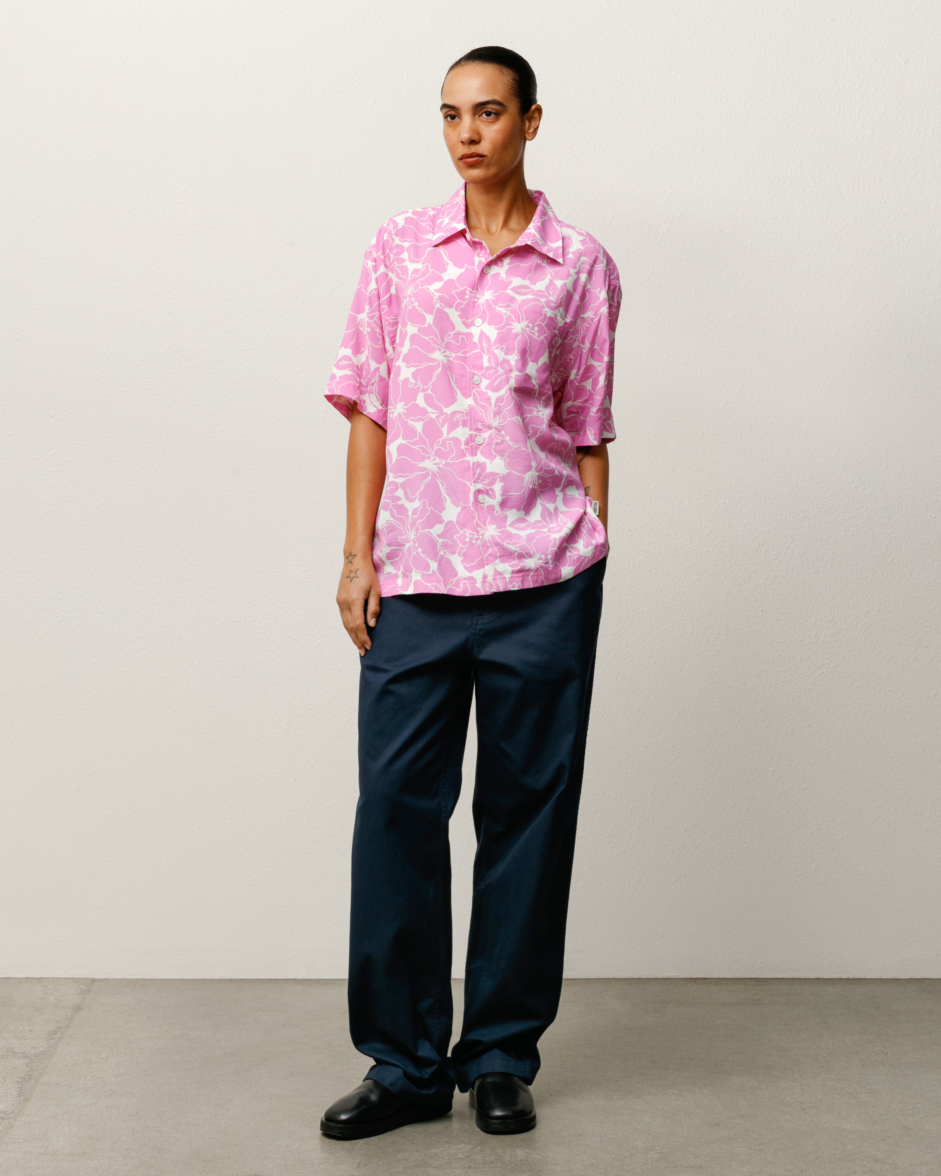 Floral Hawaiian Shirt – Pink | Tops & Shirts | Stüssy
