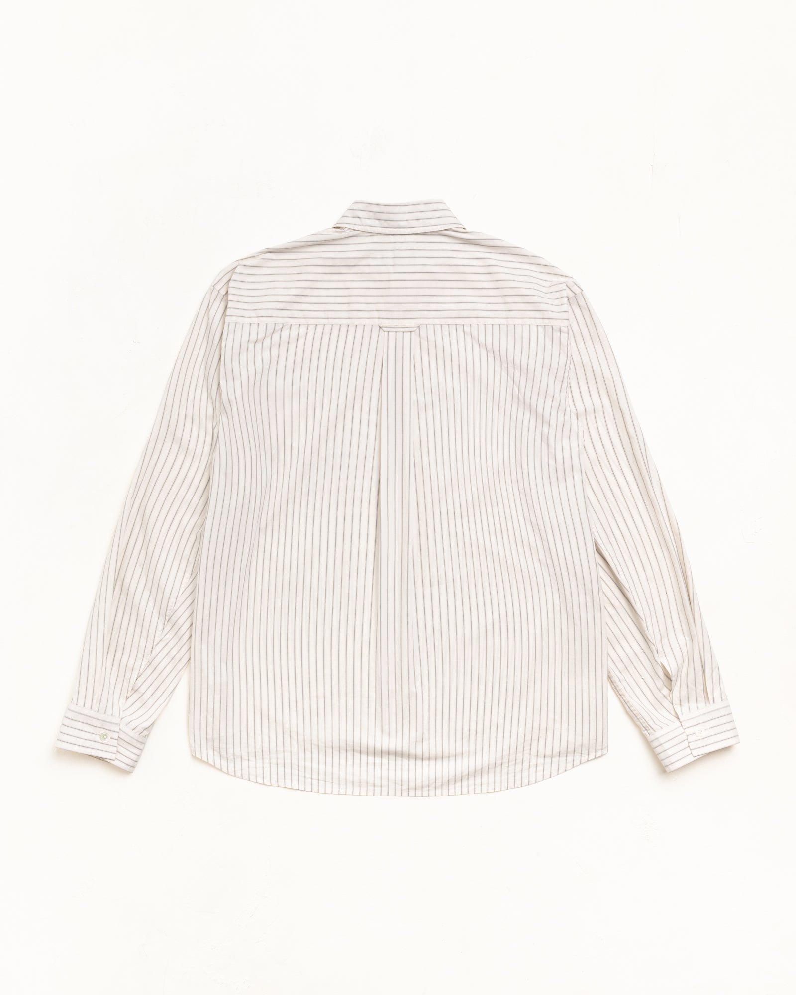 Standard LS Shirt Unisex Long Sleeve in Natural Stripe