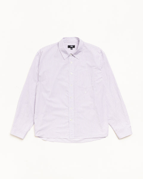Standard LS Shirt in Purple Stripe